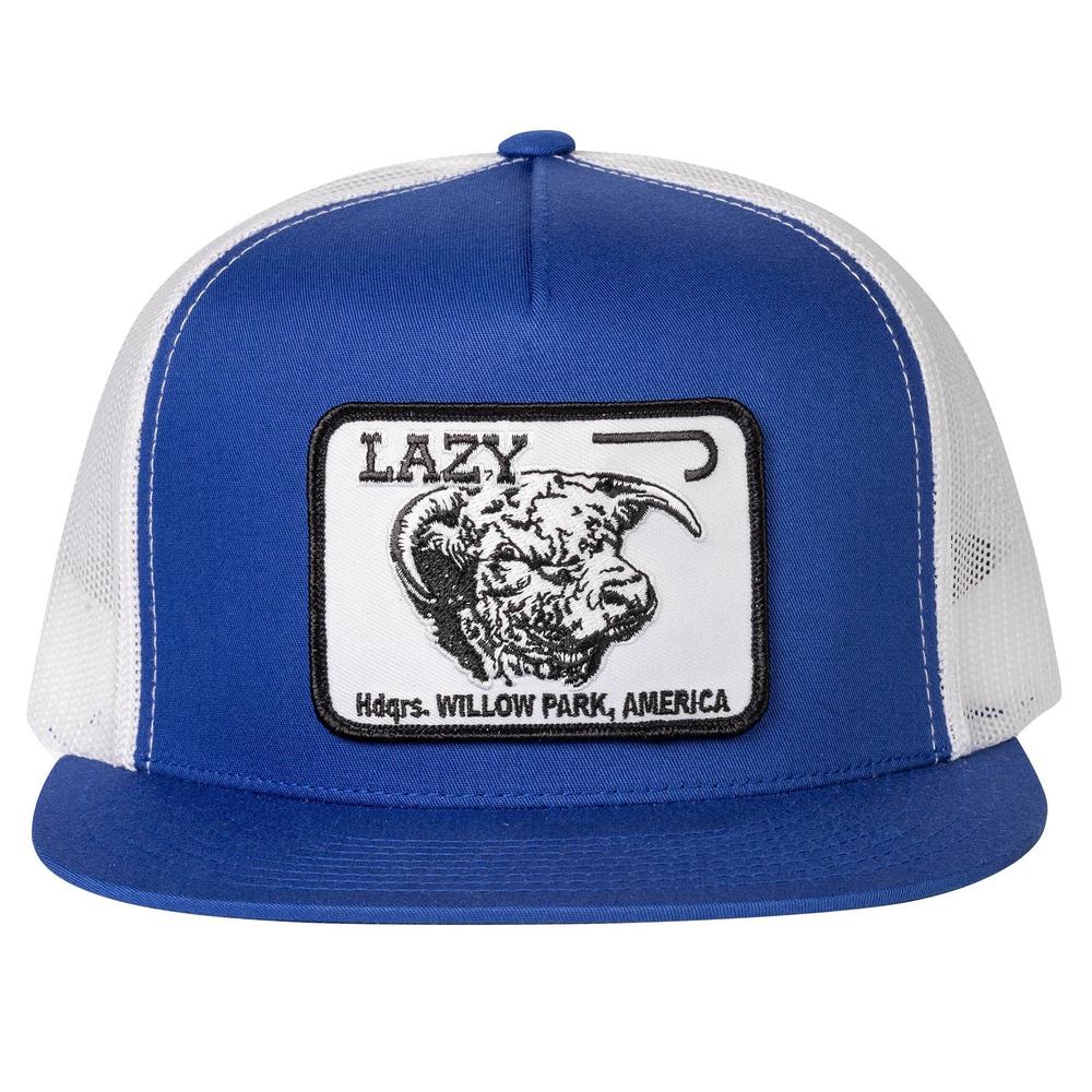 Lazy J Ranch Blue & White Cap