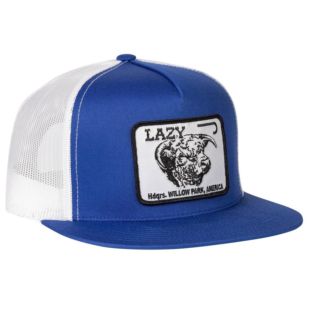 Lazy J Ranch Blue & White Cap