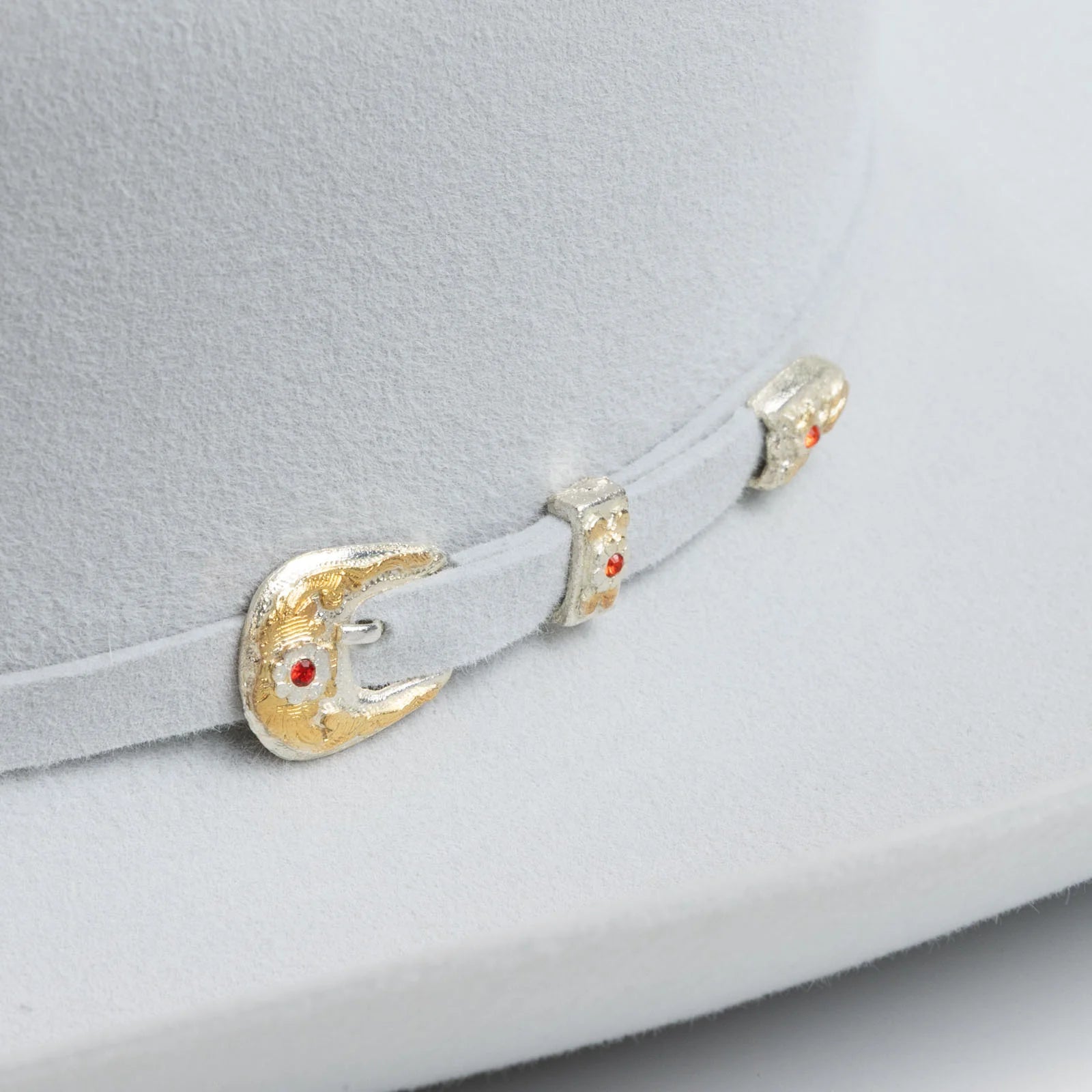 6X Real in Platinum | Larry Mahan Fur Felt Western