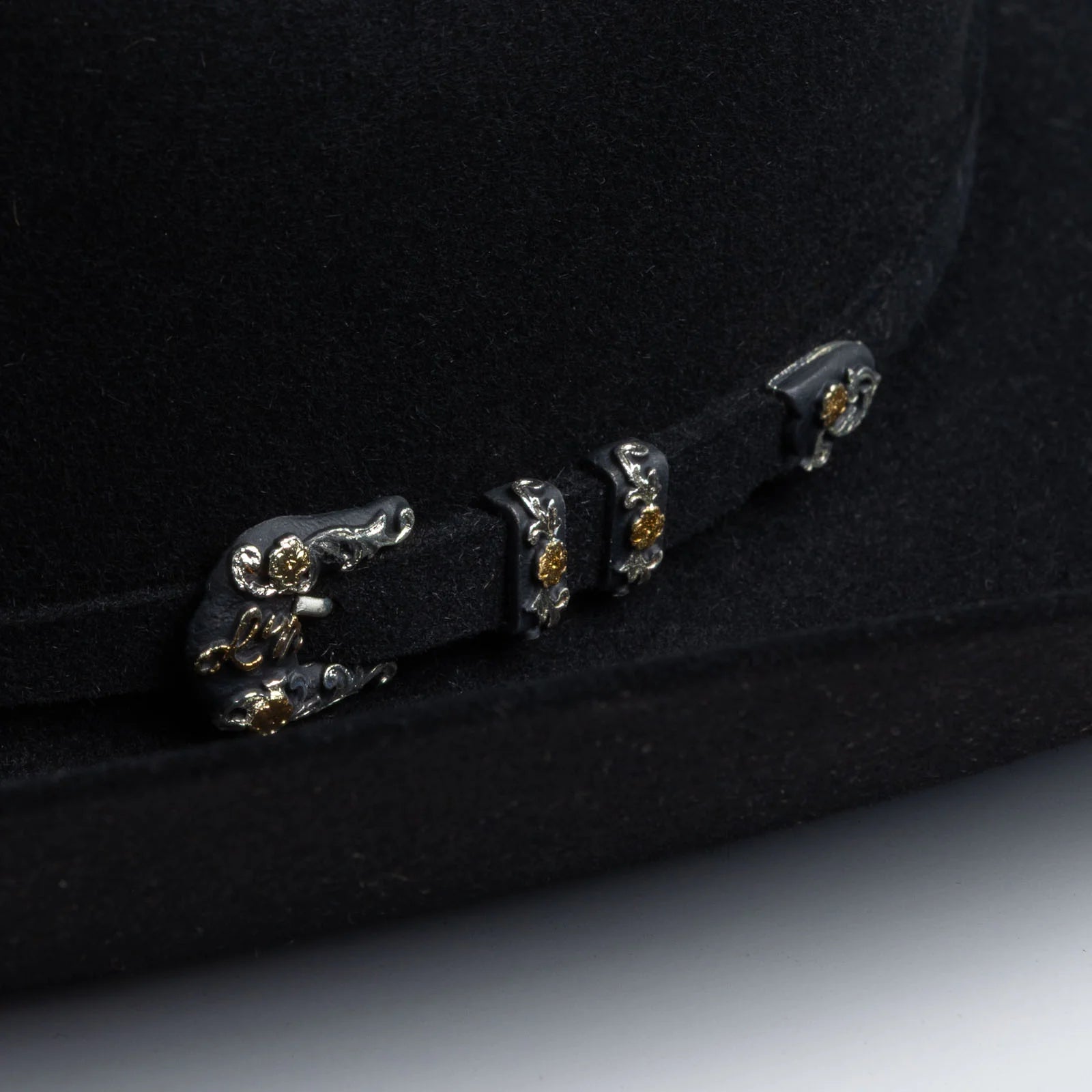 10X Jerarca in Black | Larry Mahan Fur Felt Western