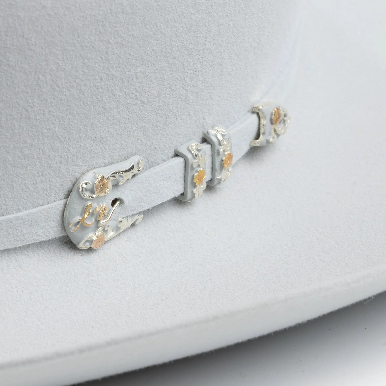 10X Jerarca in Platinum | Larry Mahan Fur Felt Western