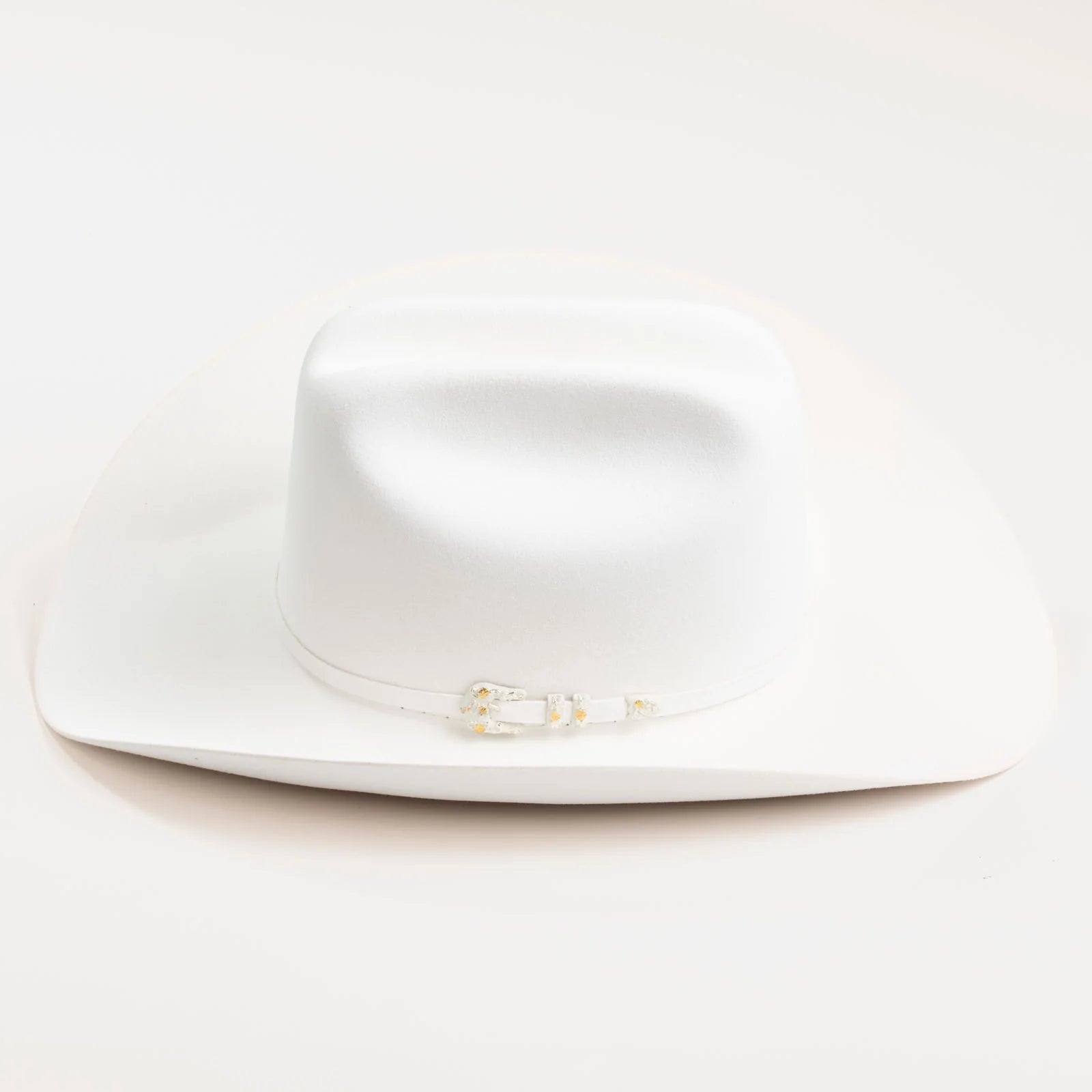 10X Jerarca in White | Larry Mahan Fur Felt Western