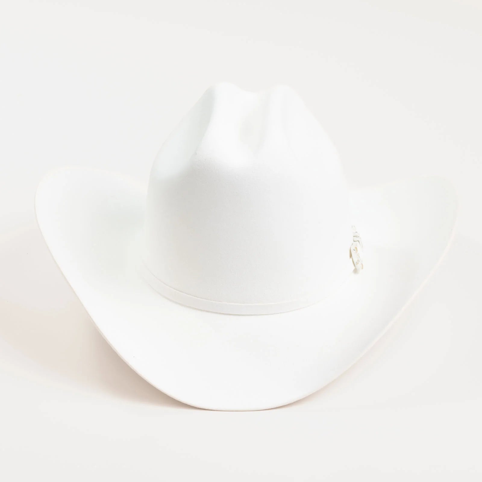 10X Jerarca in White | Larry Mahan Fur Felt Western