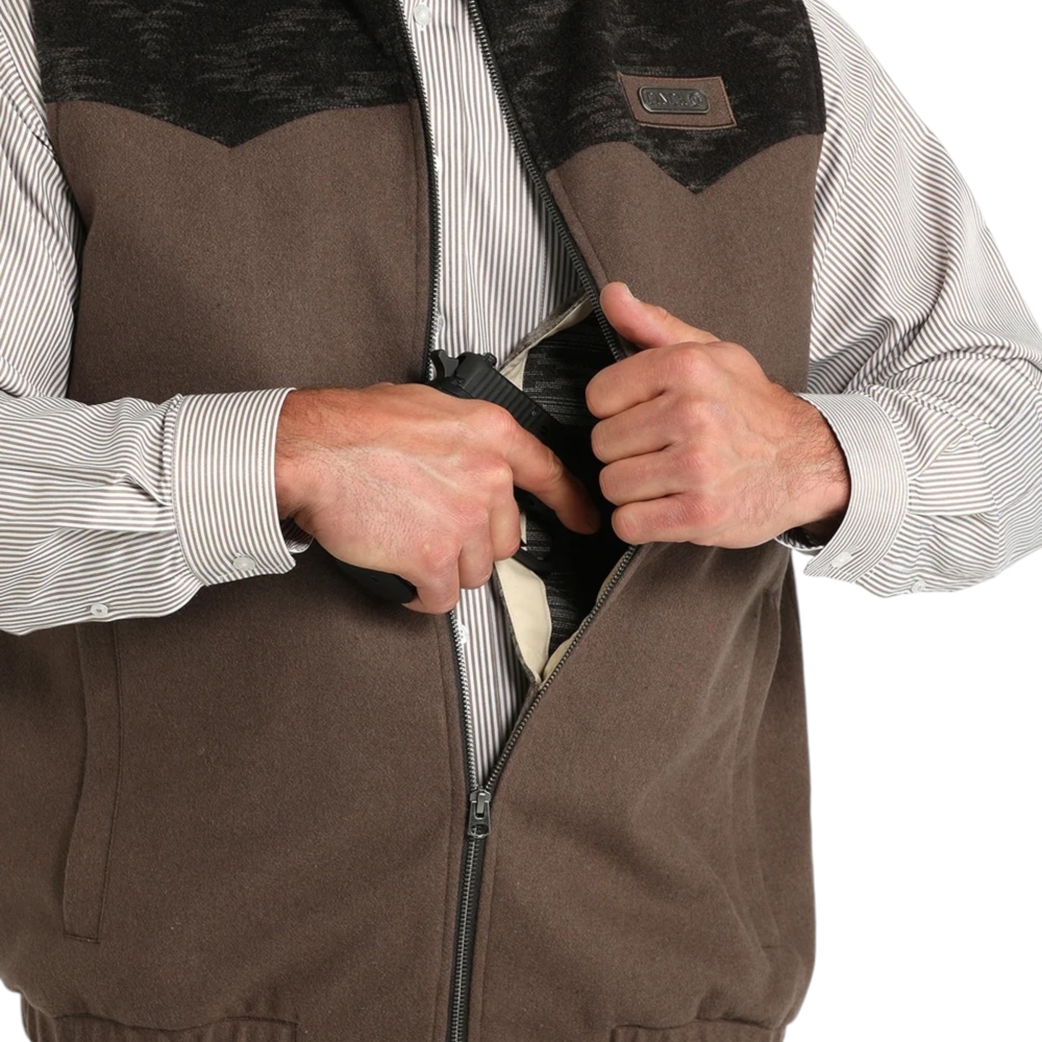 MEN'S CINCH CONCEALED CARRY WOOL VEST MWV1543011