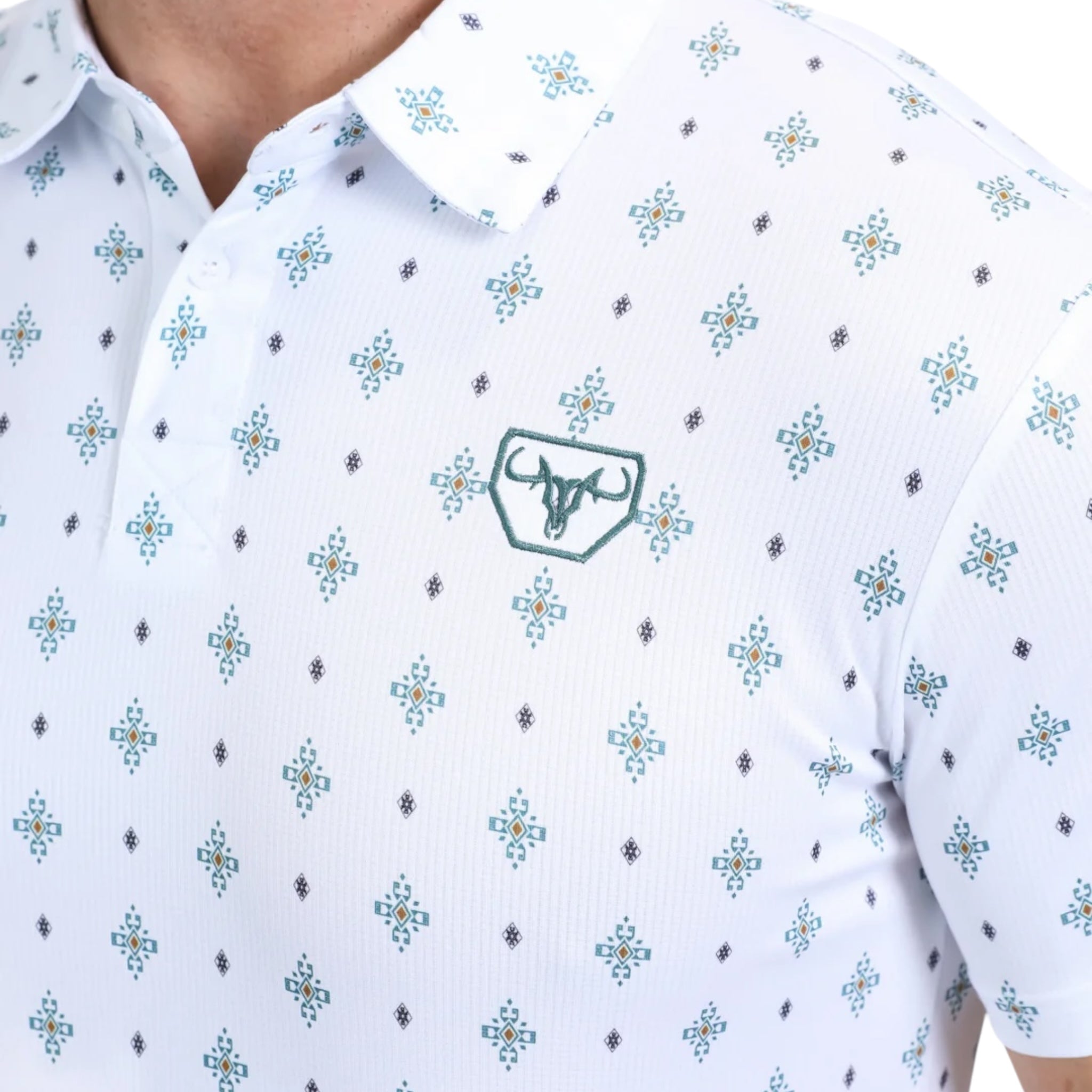 PLATINI - MODERN FIT PERFORMANCE POLO - WHITE PGP10548