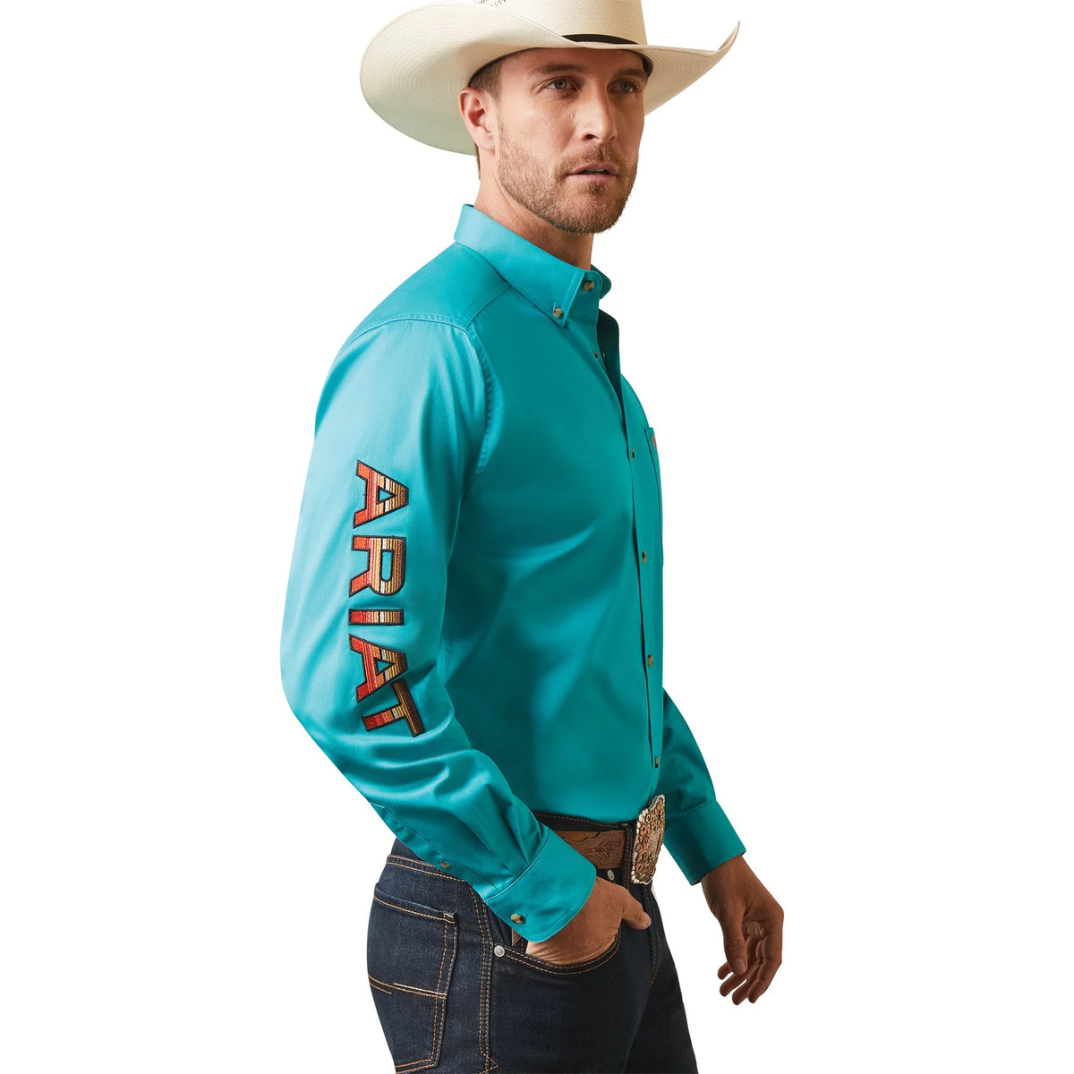 Ariat Men 10043569 Team Logo Shirt