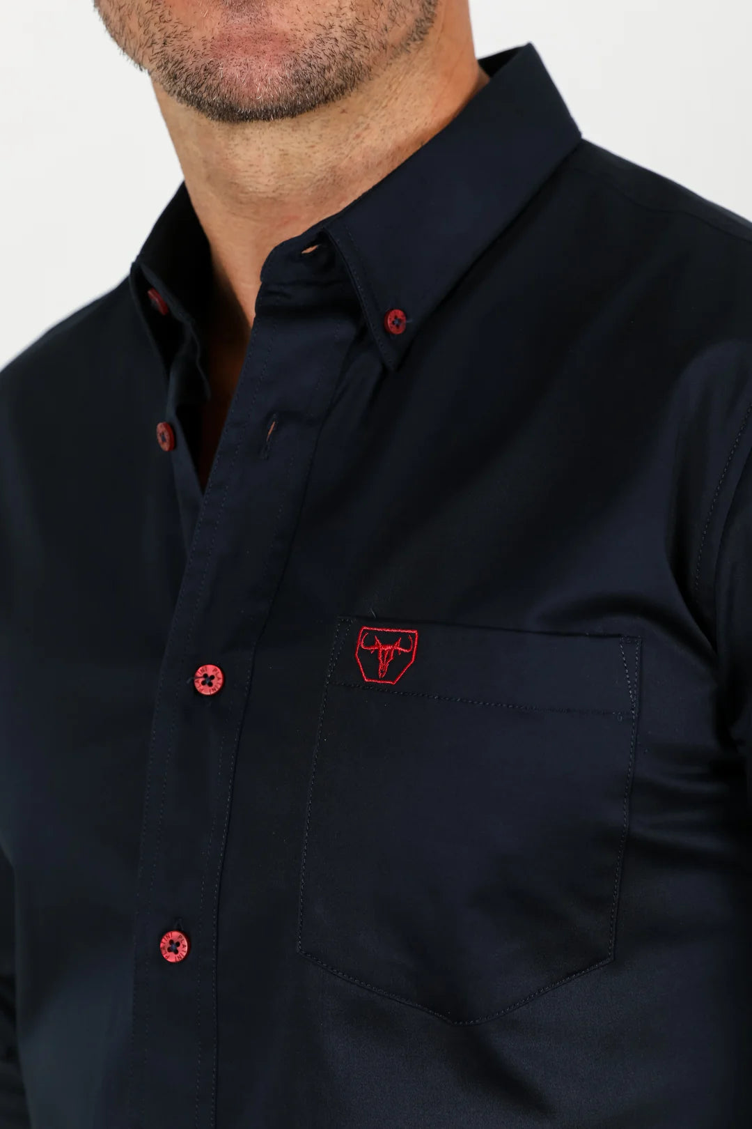 Cattle Dress Shirt NAVY CTL9262