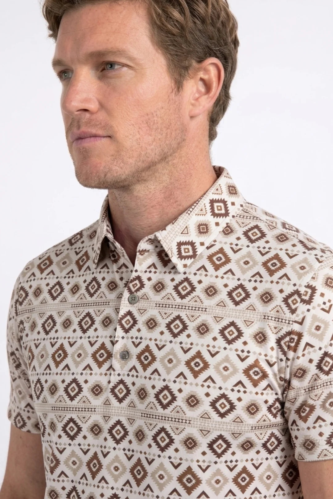 Aztec Geometric Performance Polo PGP11437