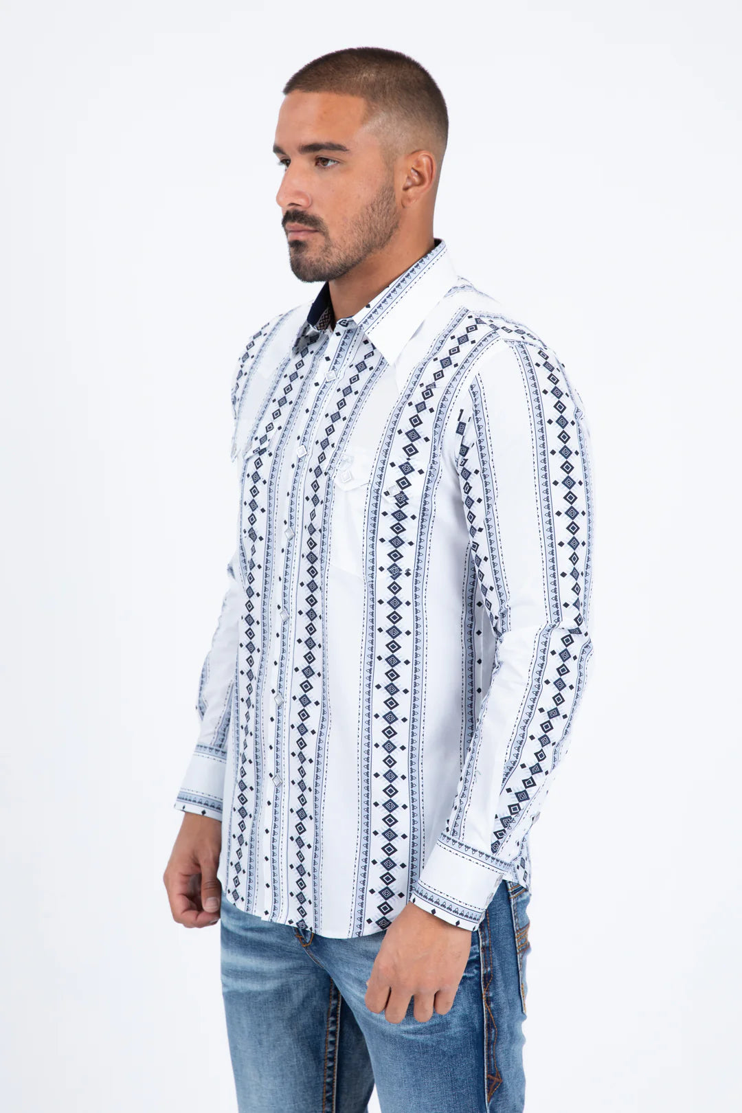 Platini Mens Western Modern Fit Cotton WPL11362