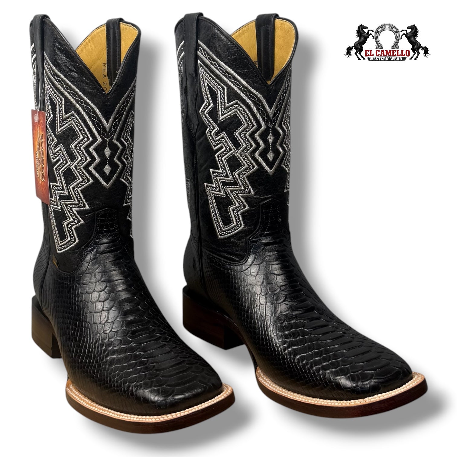 Python Grabado Negro Torres Boots TBRCC156