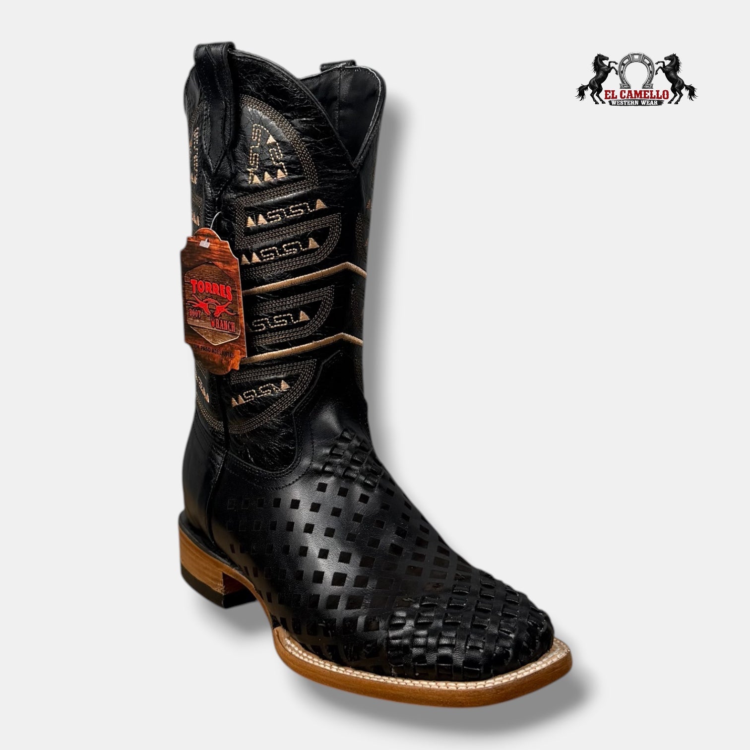 Petatillo Tejido Lacer Negro Torres Boots TBRCC187