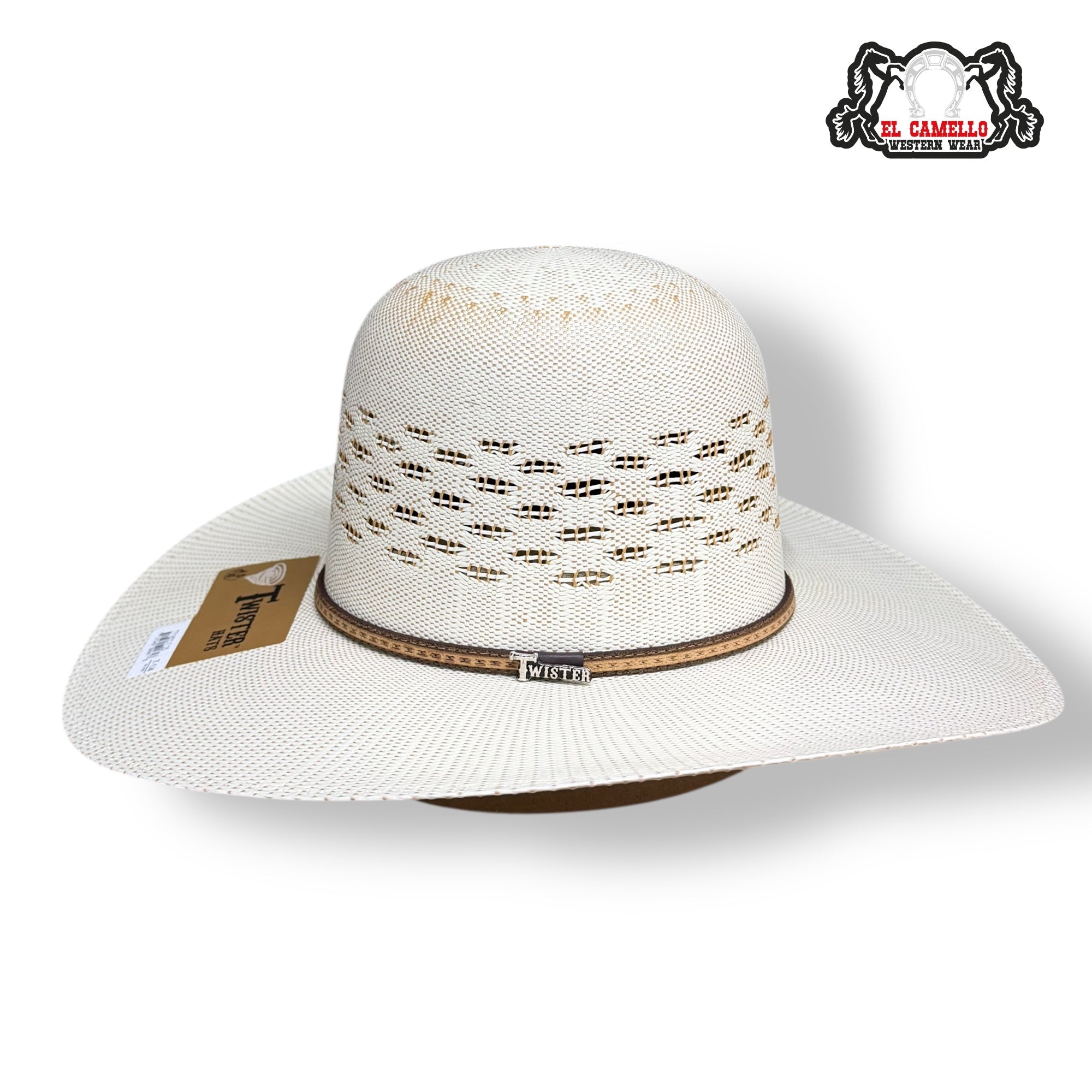 Bangora Open Crown Straw Hat – Natural, 4 1/2” Brim T71822