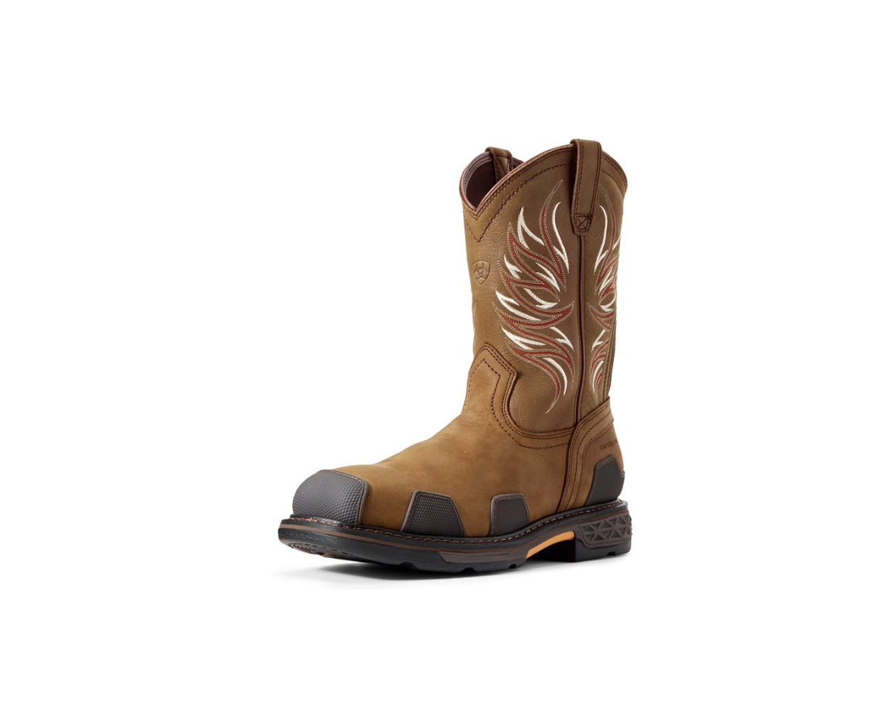 ARIAT 10011933 MENS OVERDRIVE WIDE SQUARE COMPOSITE TOE PULL ON WORK BOOTS