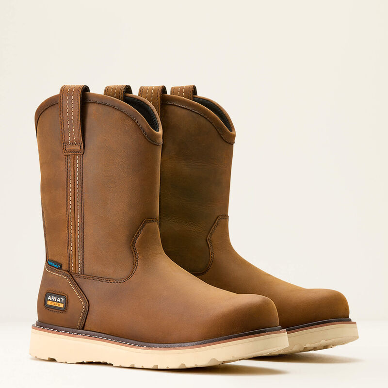 Rebar Wedge Pull-On Waterproof Work Boot 10053612