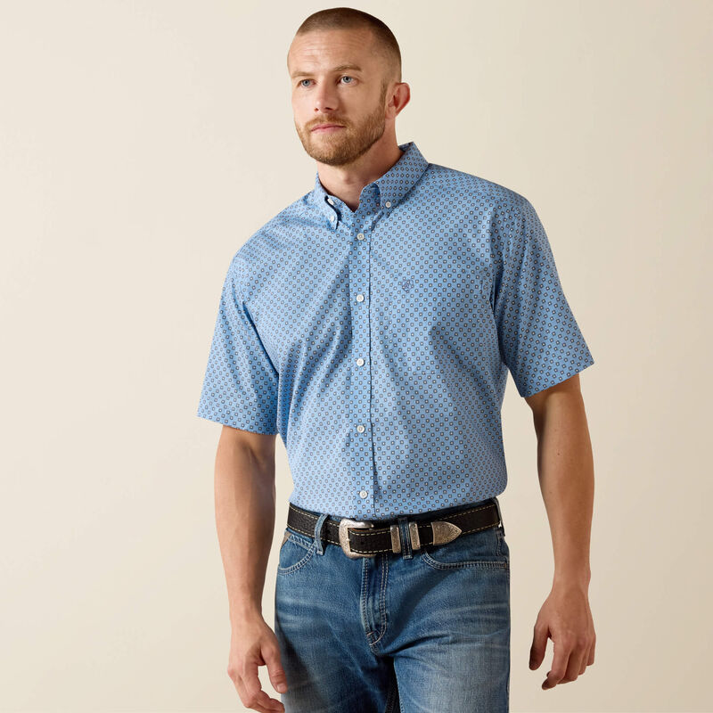 BLISSFUL BLUE MEDALLION PRINT 10071740