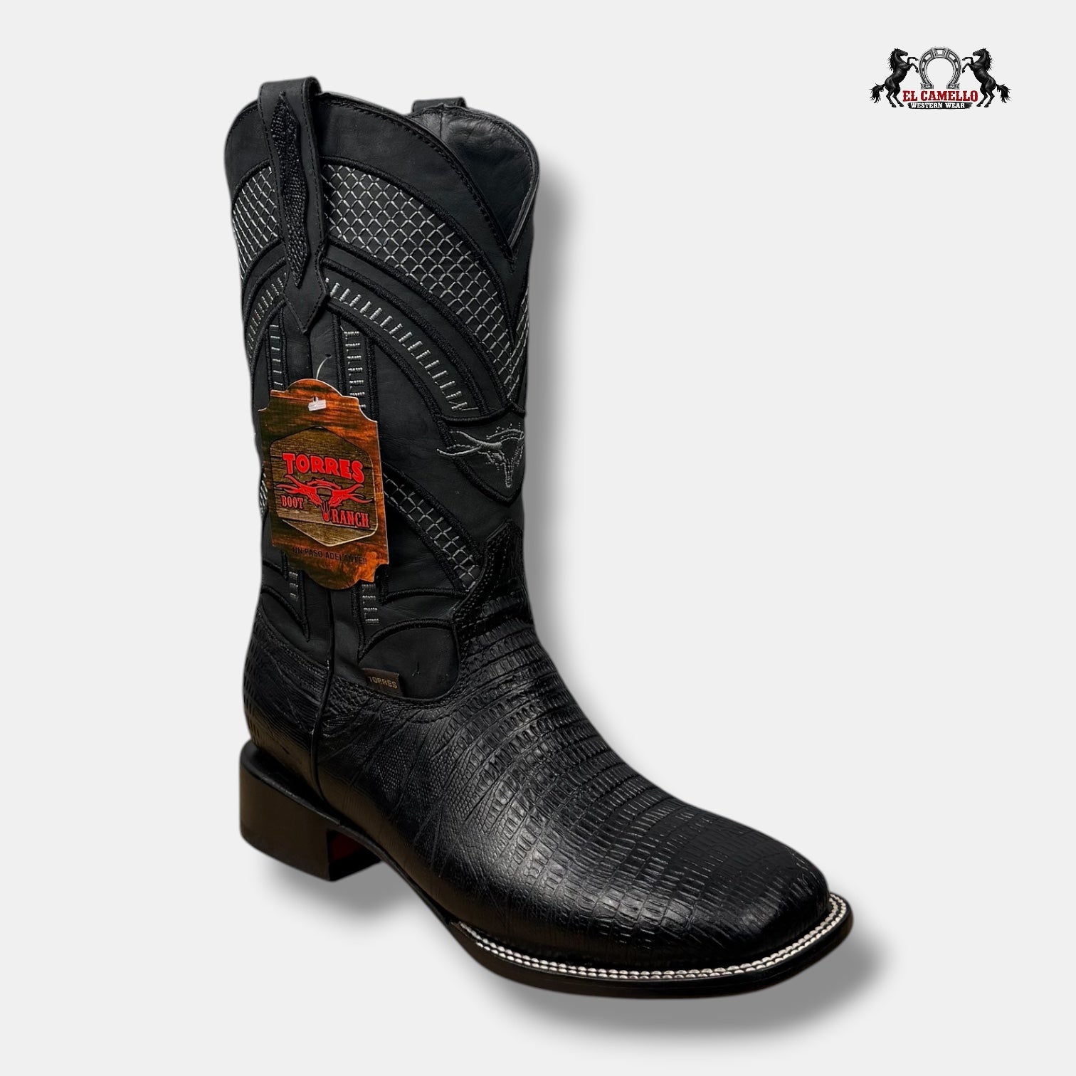 Lizard Negro -Negro  Torres Boots