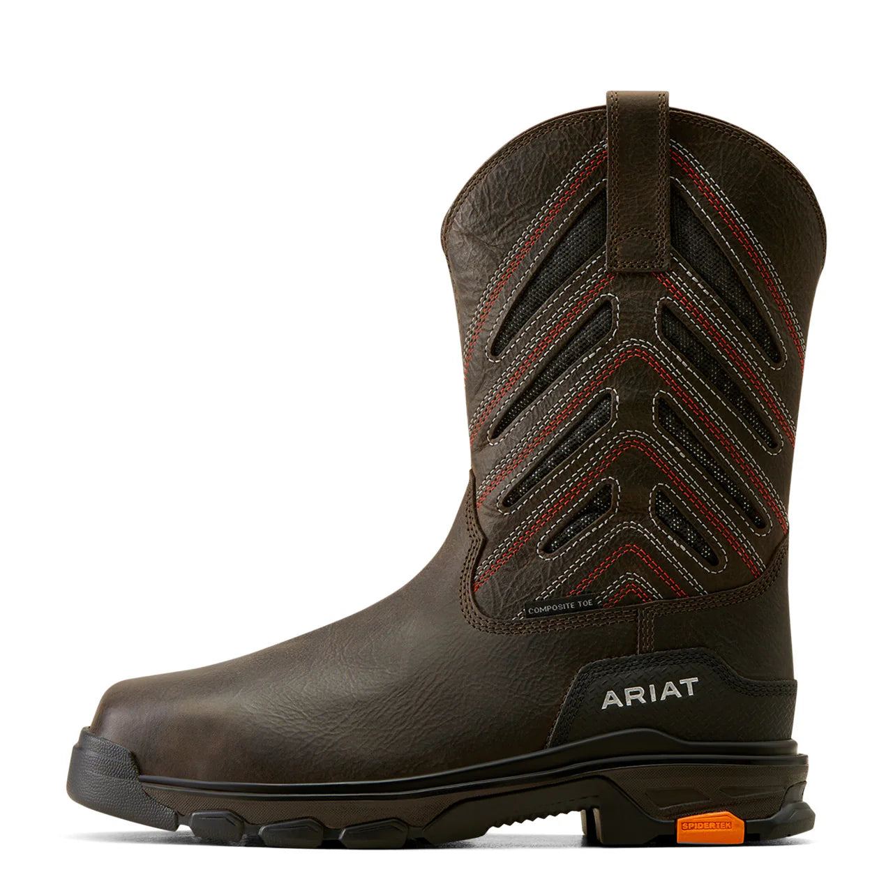 Ariat Men's Intrepid VentTEK Iron Coffee Brown Work Boot 10050830