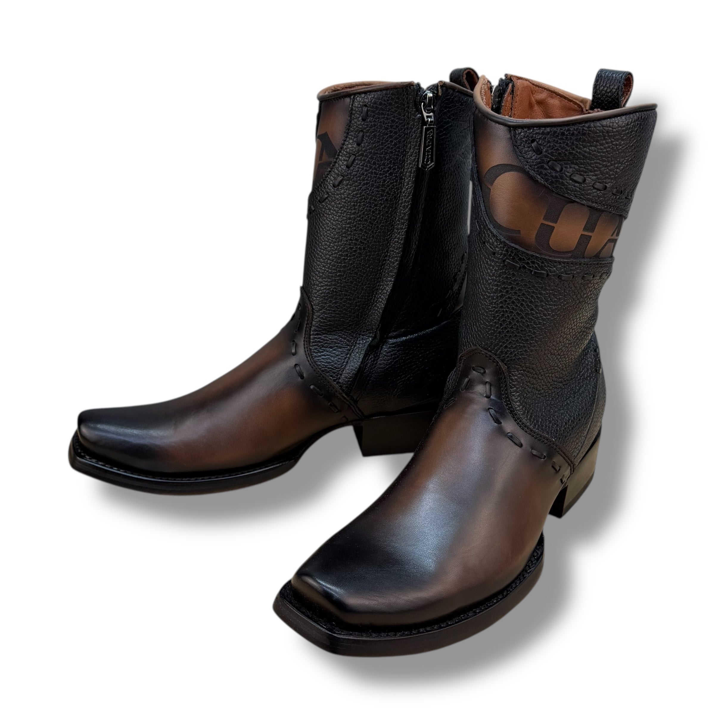 Cuadra CU559 – Black Leather Ankle Boot