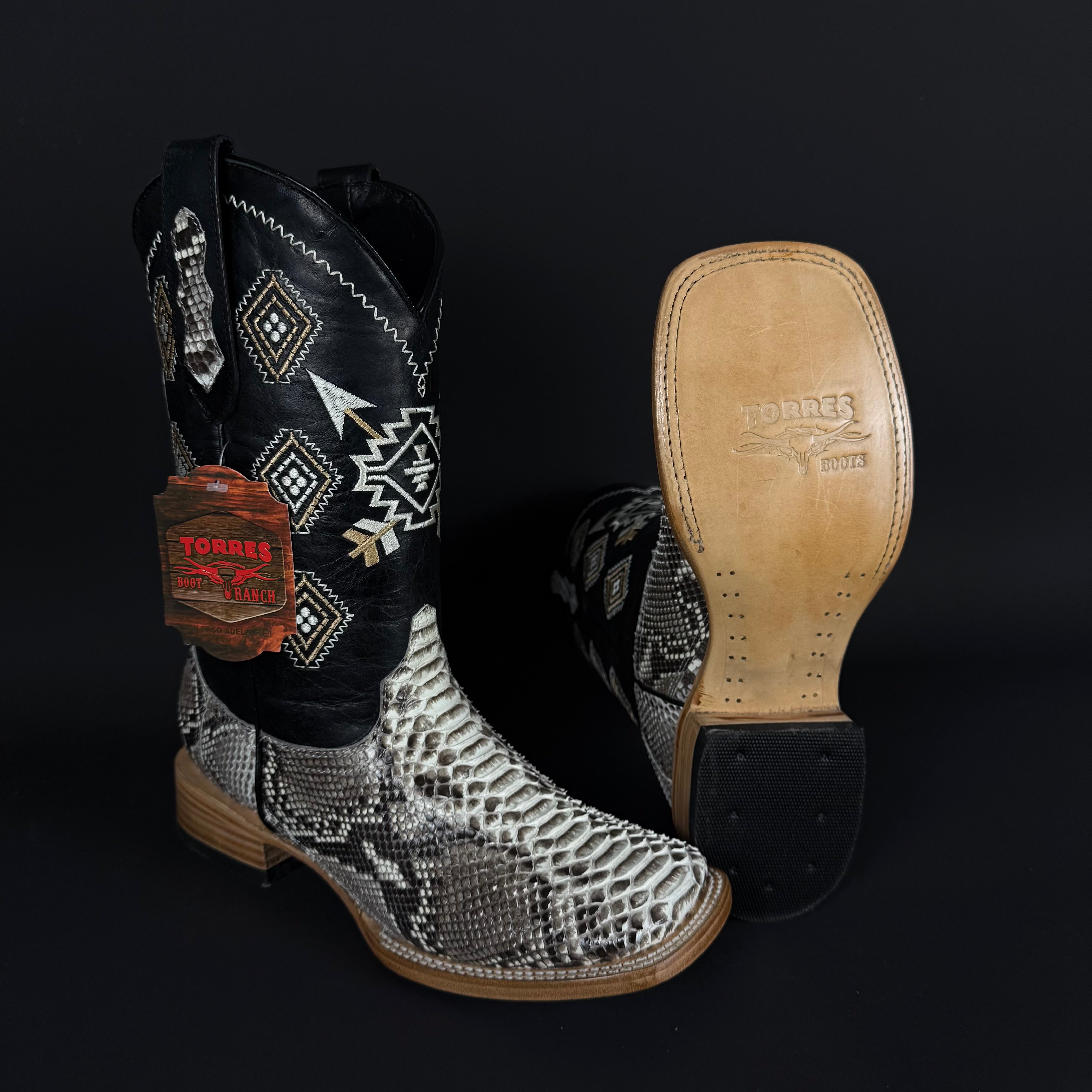 Torres Ranch - Genuine Python - Natural