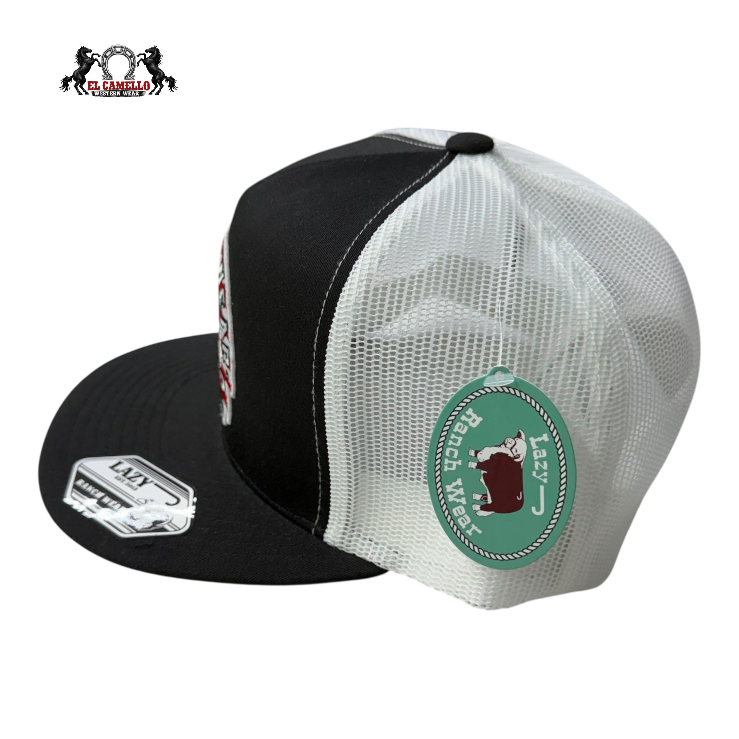 Lazy J Ranch Wear Ranch Wear Americana Snapback – Black / White