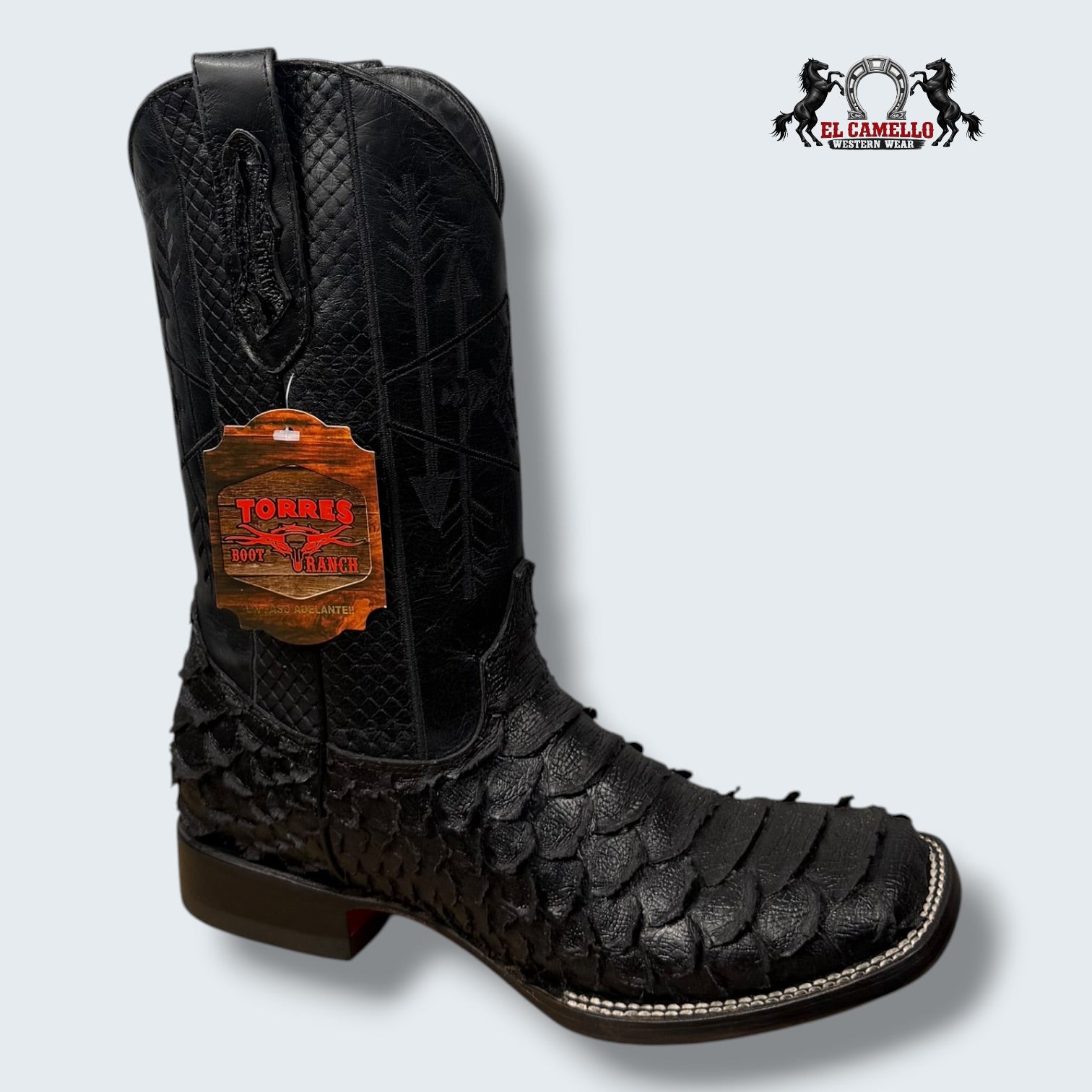 Python Imitacion Negro Torres Boots TBRCC148