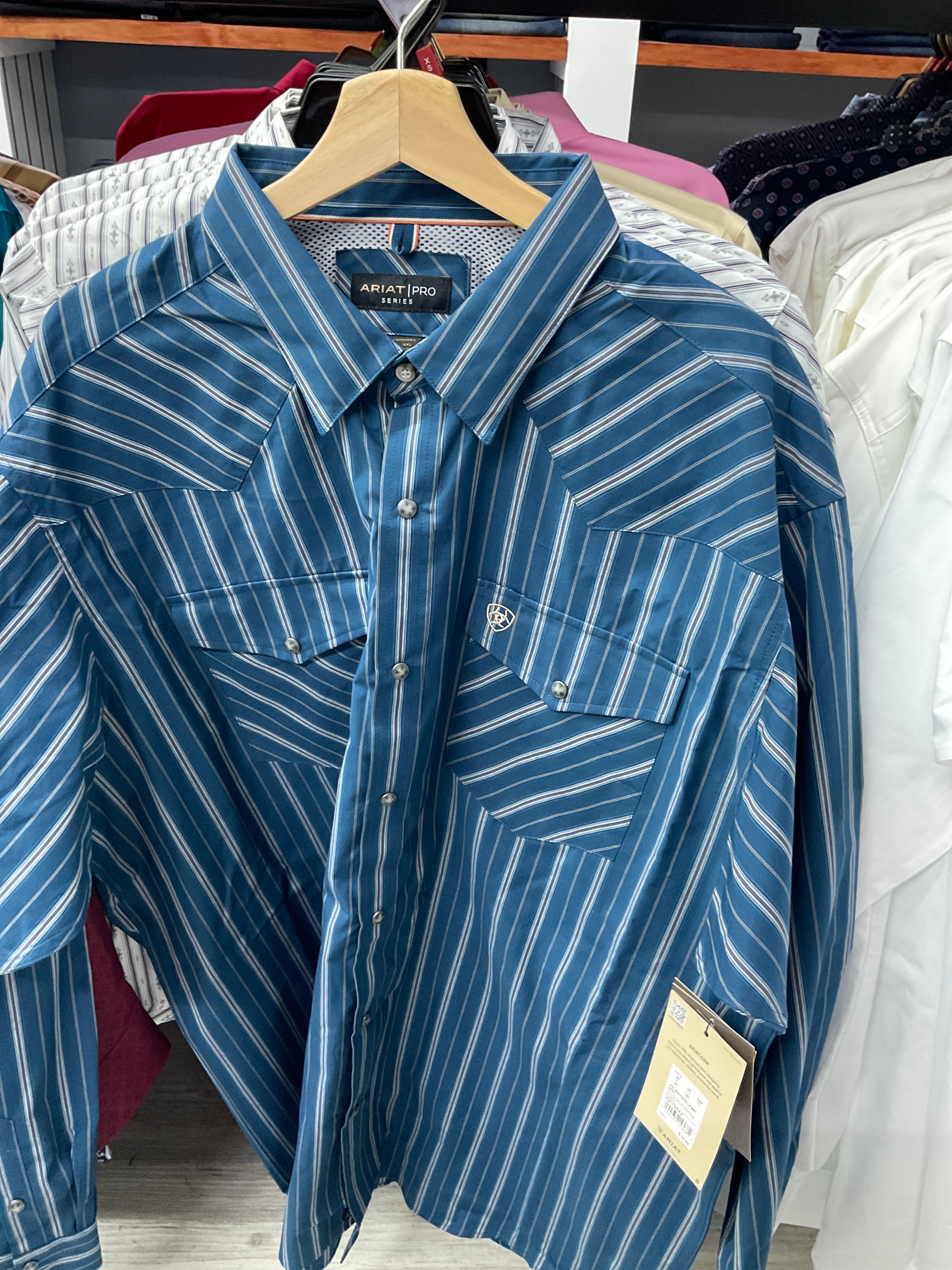 Ariat Sailor Blue Vertical Shirt