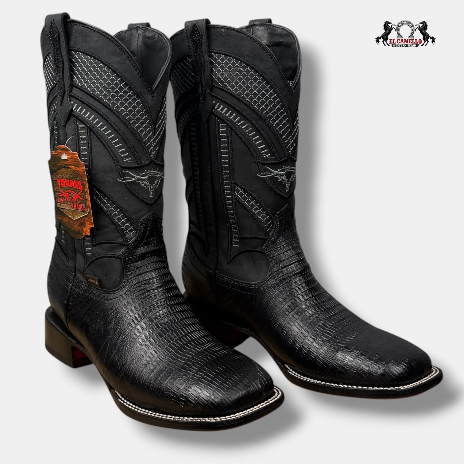 Lizard Negro -Negro  Torres Boots
