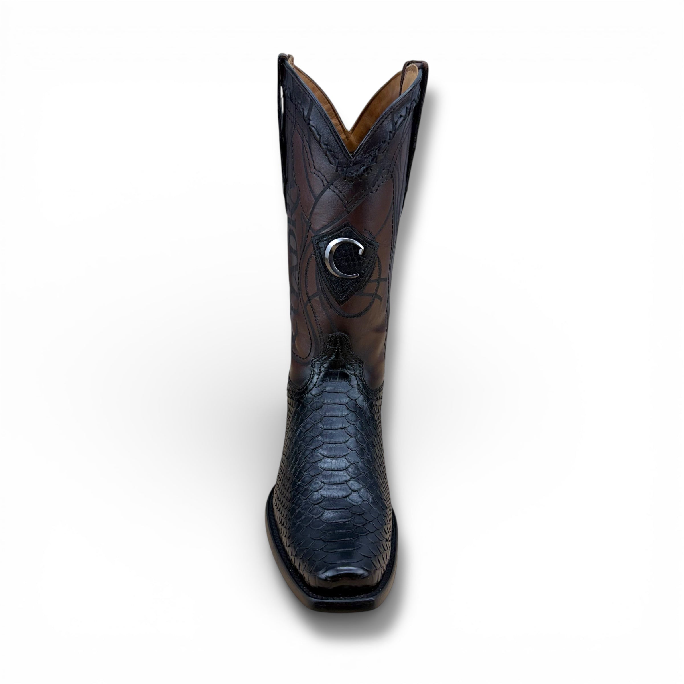 Cuadra CU607 Python Boot – Black Plunge