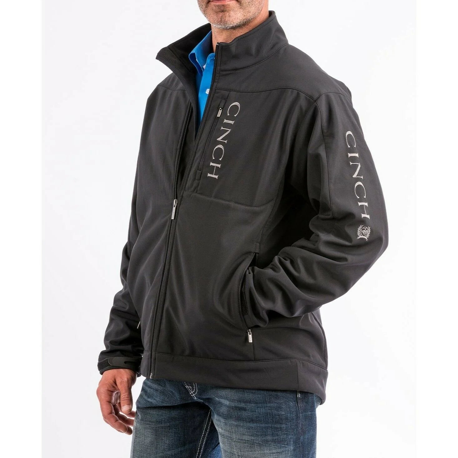 MENS CINCH BLACK CONCEALED CARRY BONDED JKT STYLE #MWJ1043014