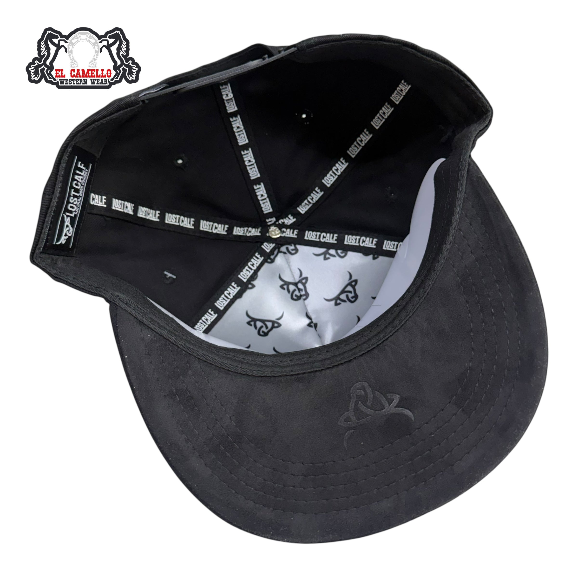 Lost Calf Black Rhinestone Bull Cap LC1020