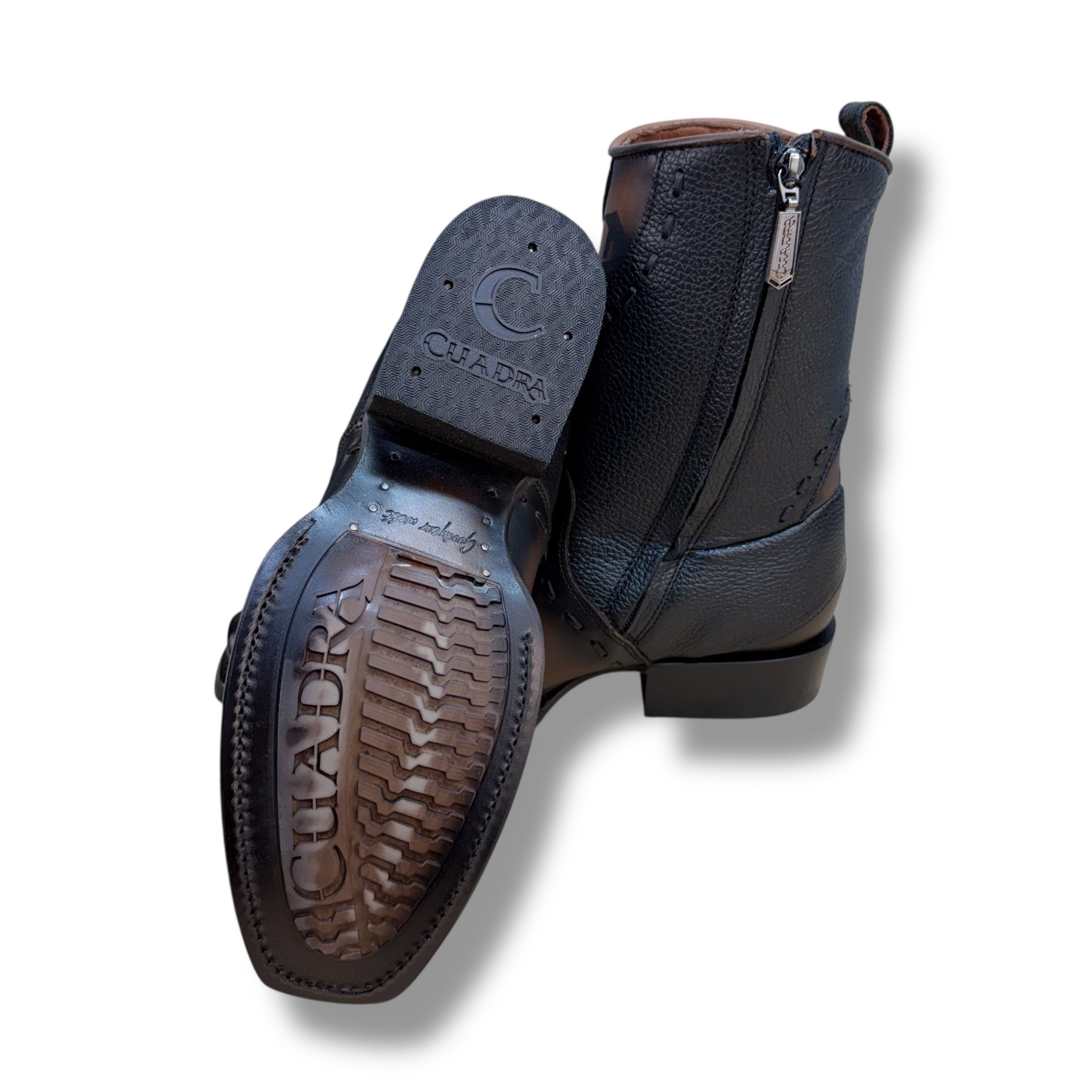 Cuadra CU559 – Black Leather Ankle Boot
