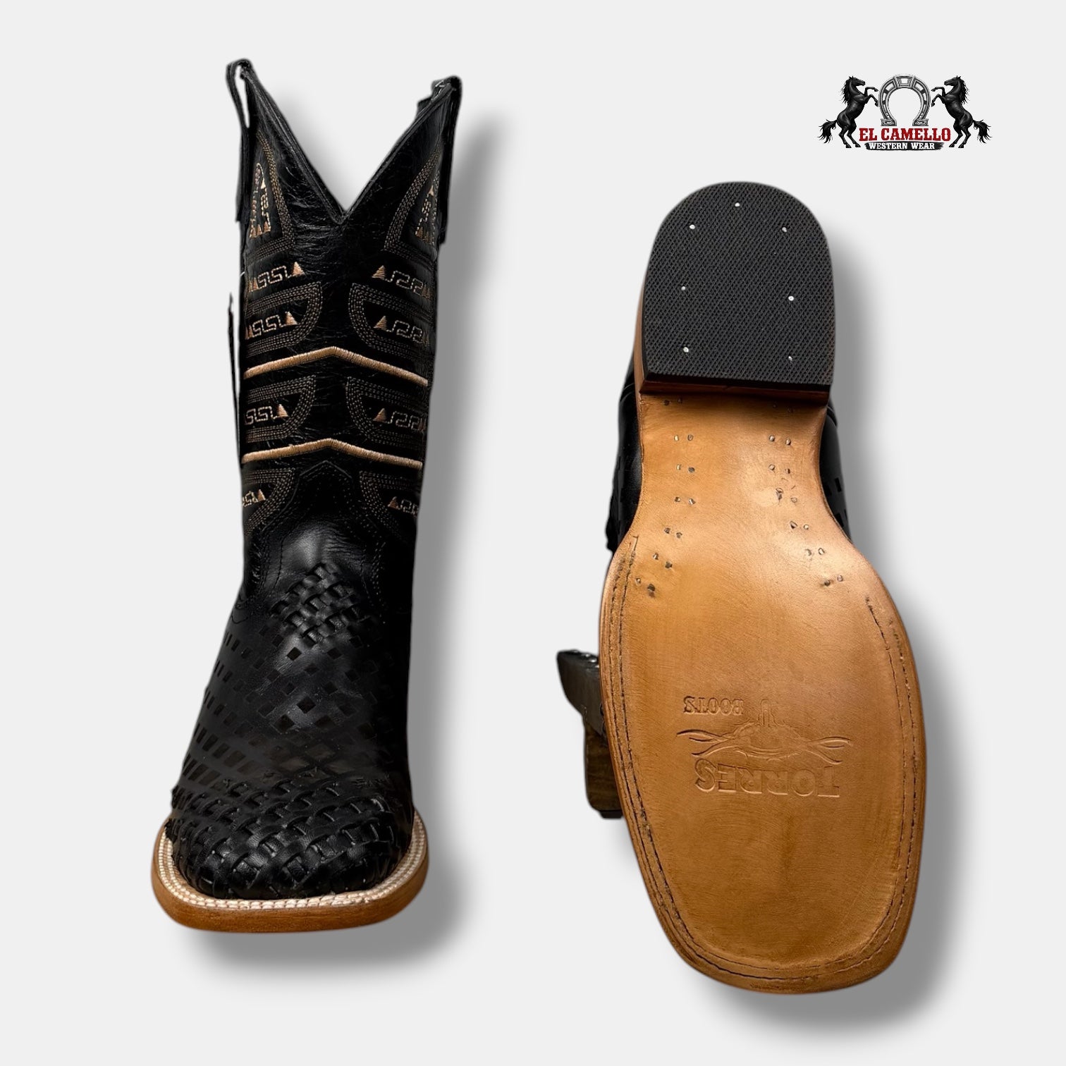 Petatillo Tejido Lacer Negro Torres Boots TBRCC187