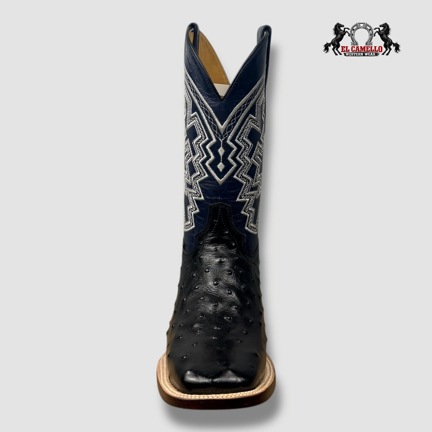Avestruz Grabado Negro Torres Boots TBRCC125