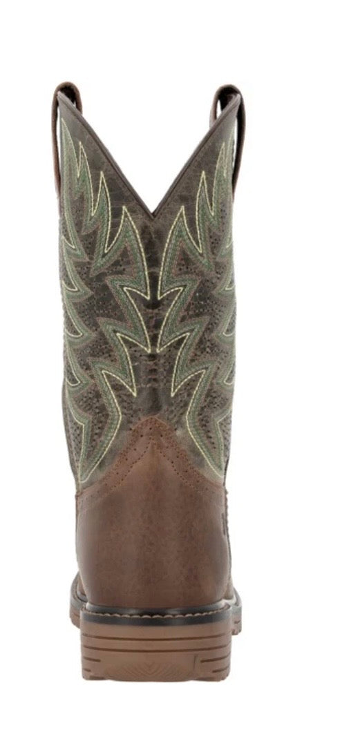 MEN'S DURANGO WORKHORSE COYOTE TAN SQUARE TOE WORK BOOT - DDB0563