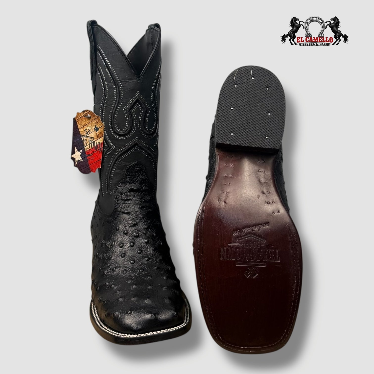 Avestruz Negro Barza Negro Torres Boots TBRCC139
