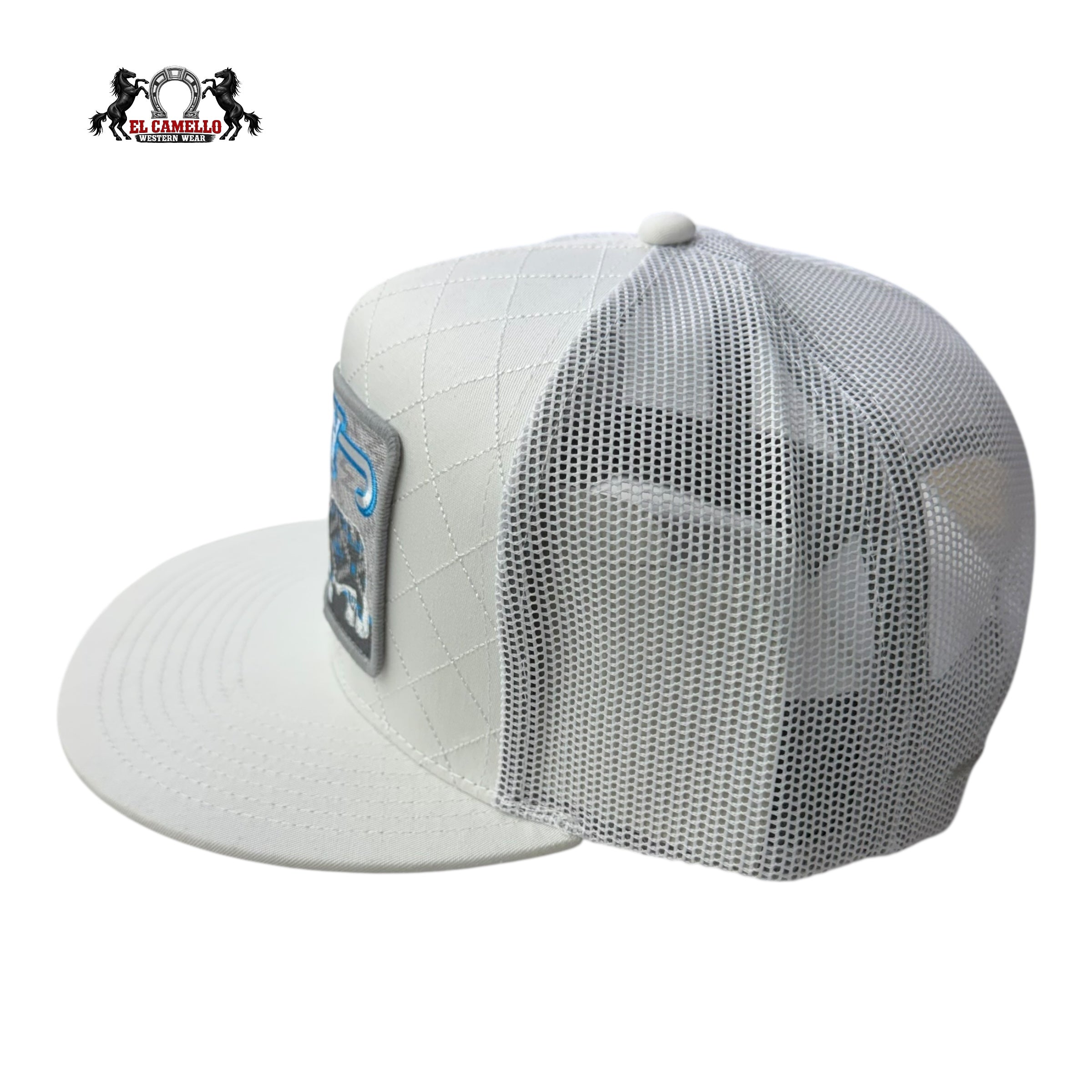 Lazy J Ranch “Built on Tradition” Quilted White Snapback