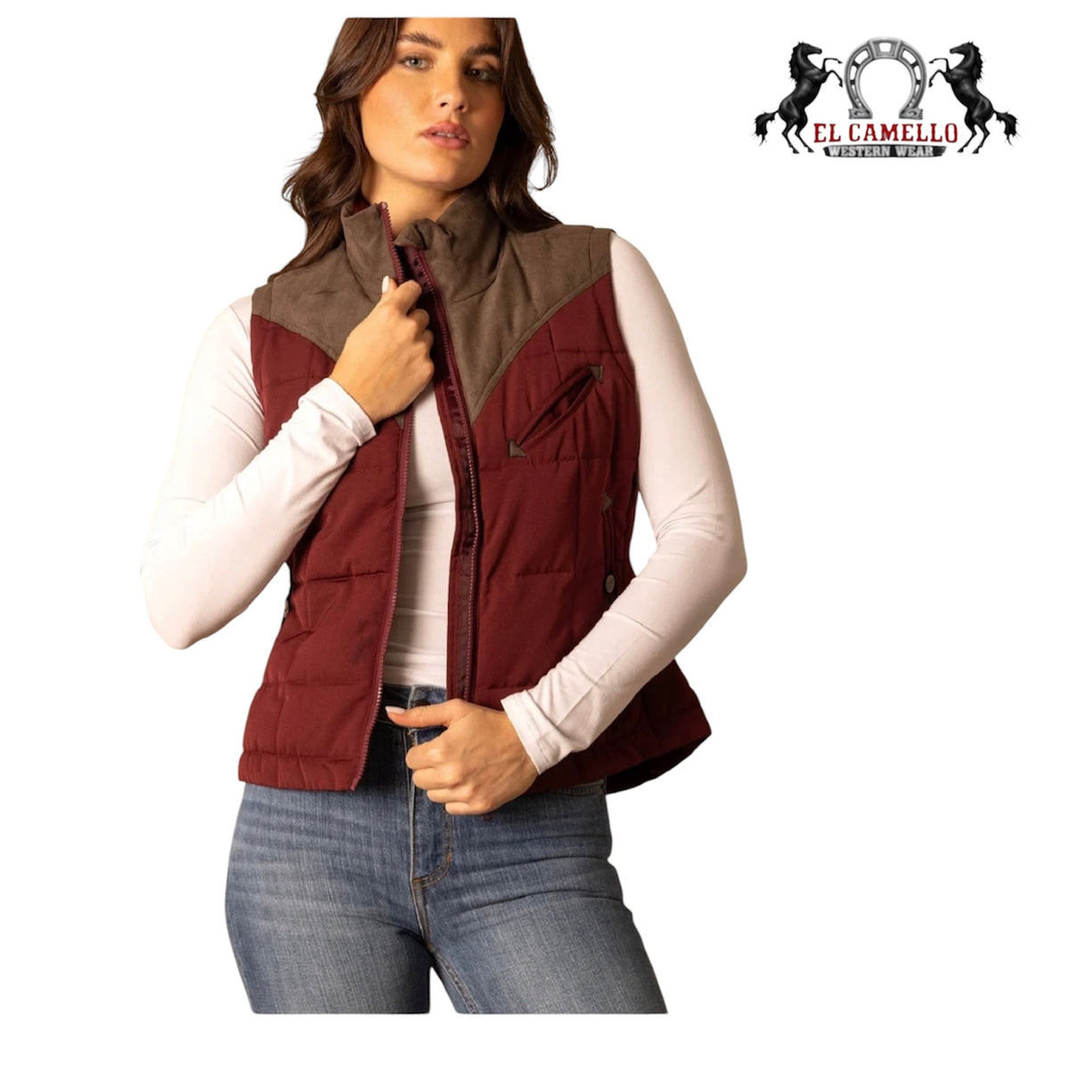 KIMES RANCH LENORA BURNT RED VEST