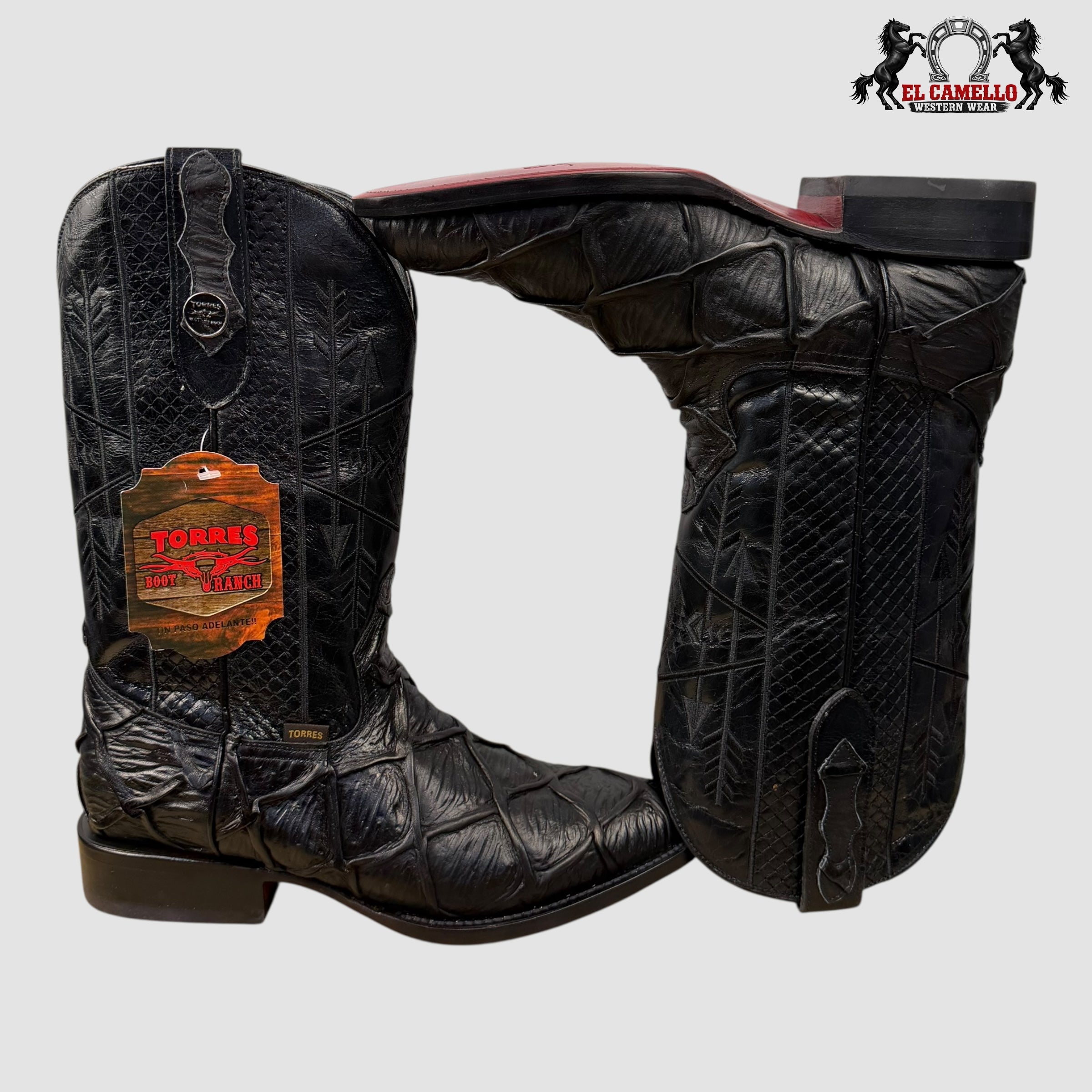 Pescado Negro Dobladillo Torres Boot TBRM1110