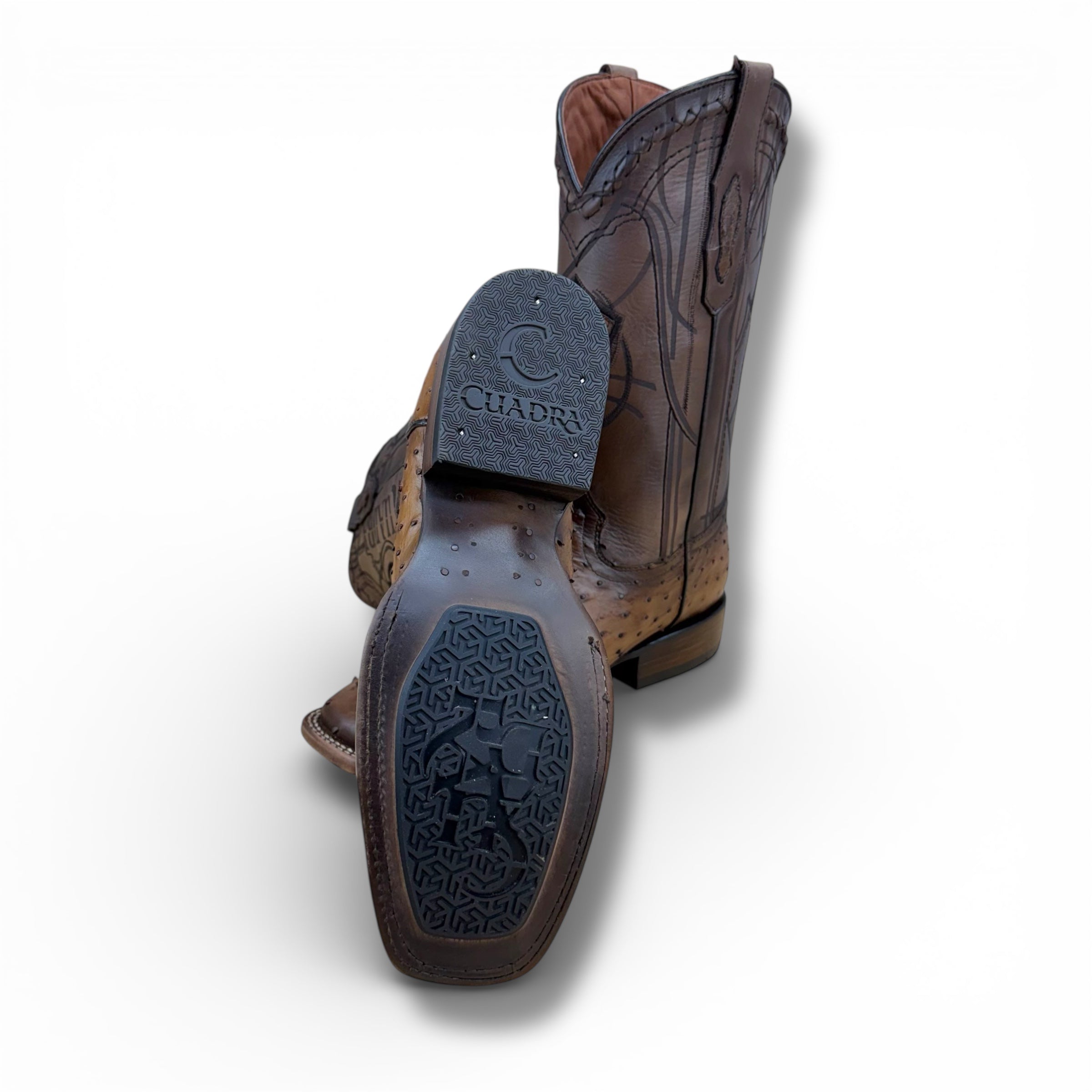 Cuadra CU744 Ostrich Boot – Lugano Brown