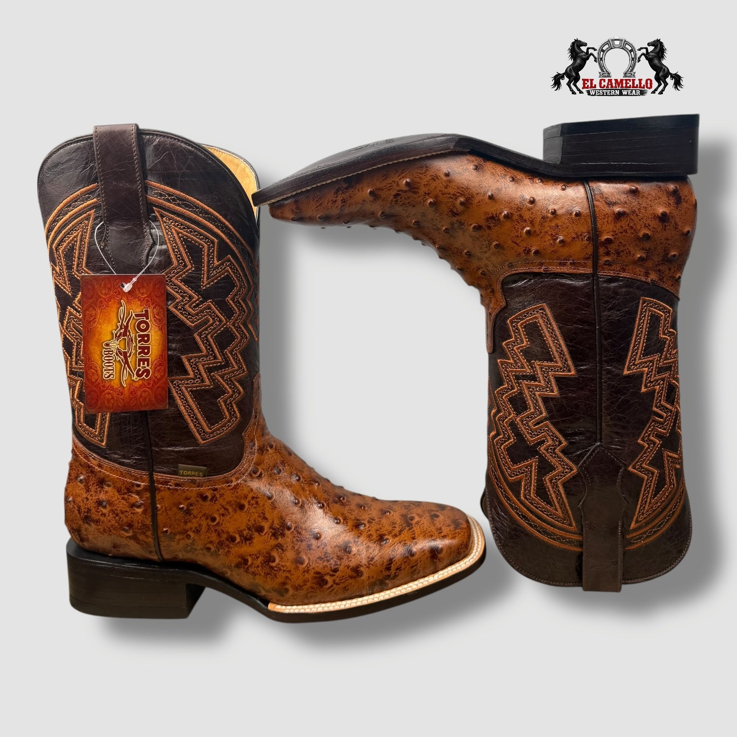 Avestruz Grabado Conac Torres Boots TBRCC128