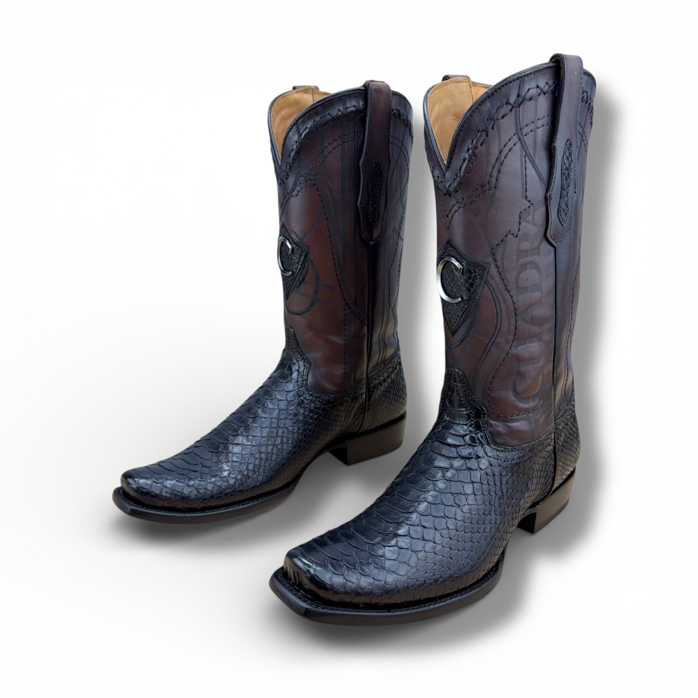 Cuadra CU607 Python Boot – Black Plunge