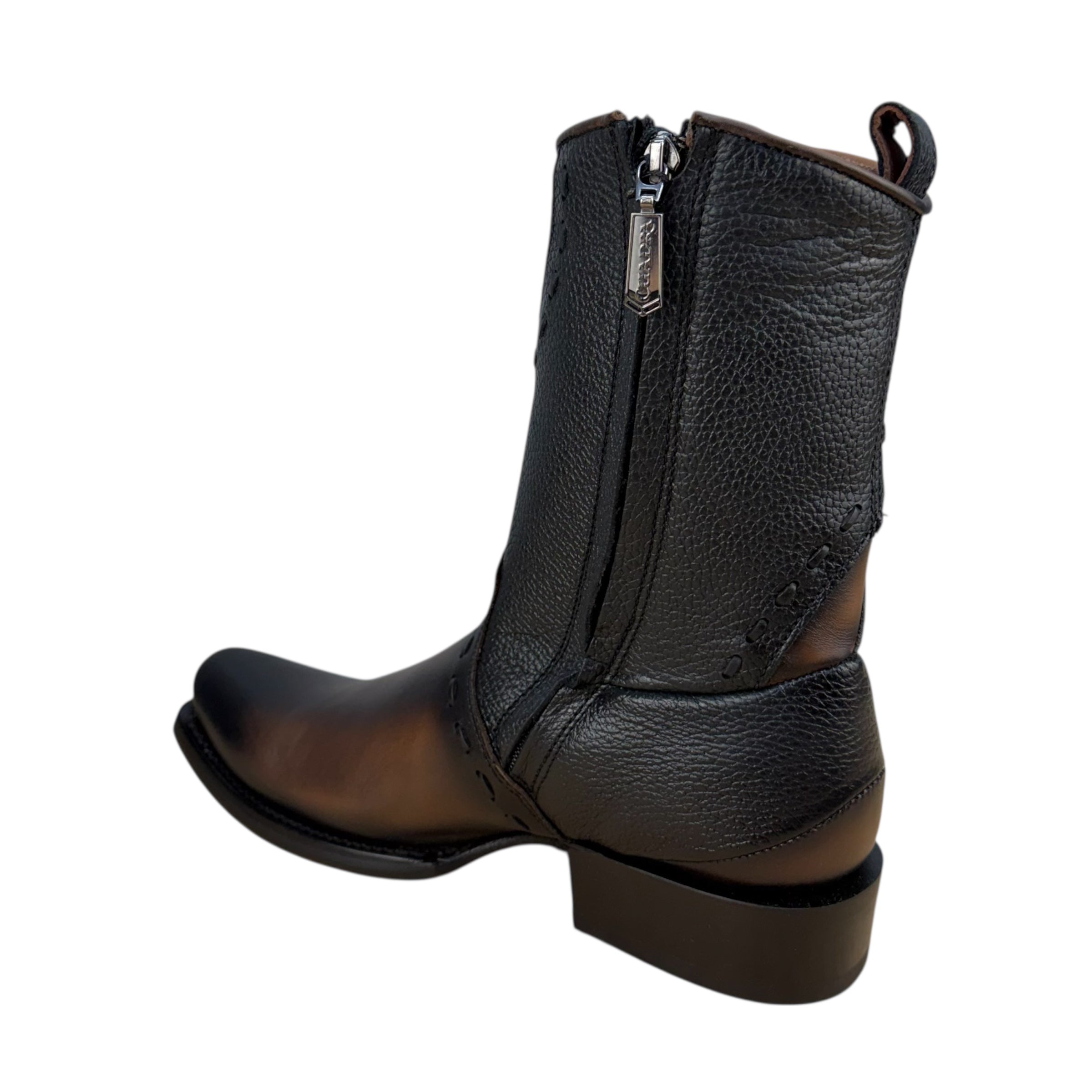 Cuadra CU559 – Black Leather Ankle Boot