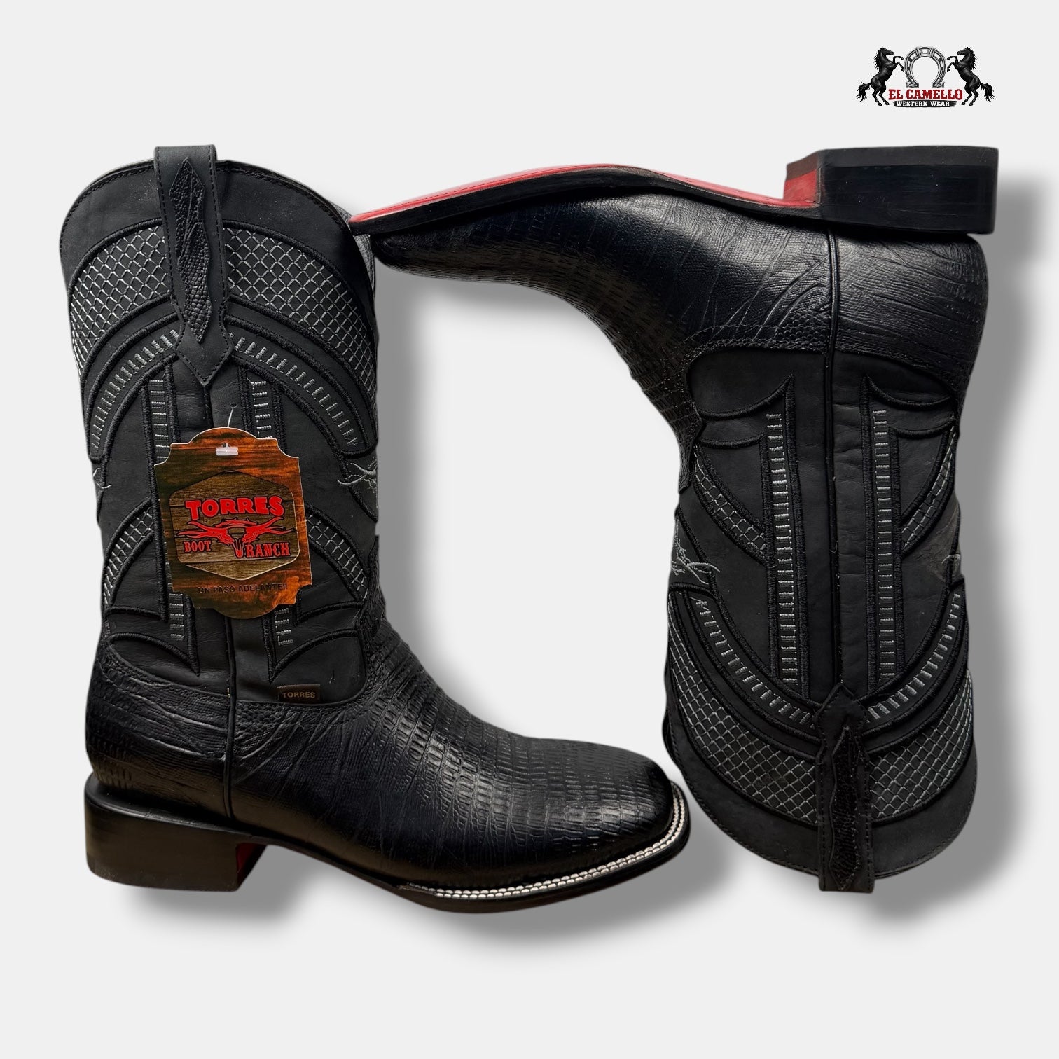 Lizard Negro -Negro  Torres Boots