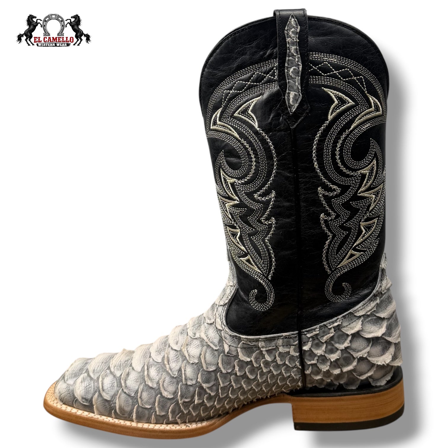 Python Imitacion Gris Plata Torres Boots TBRCC168