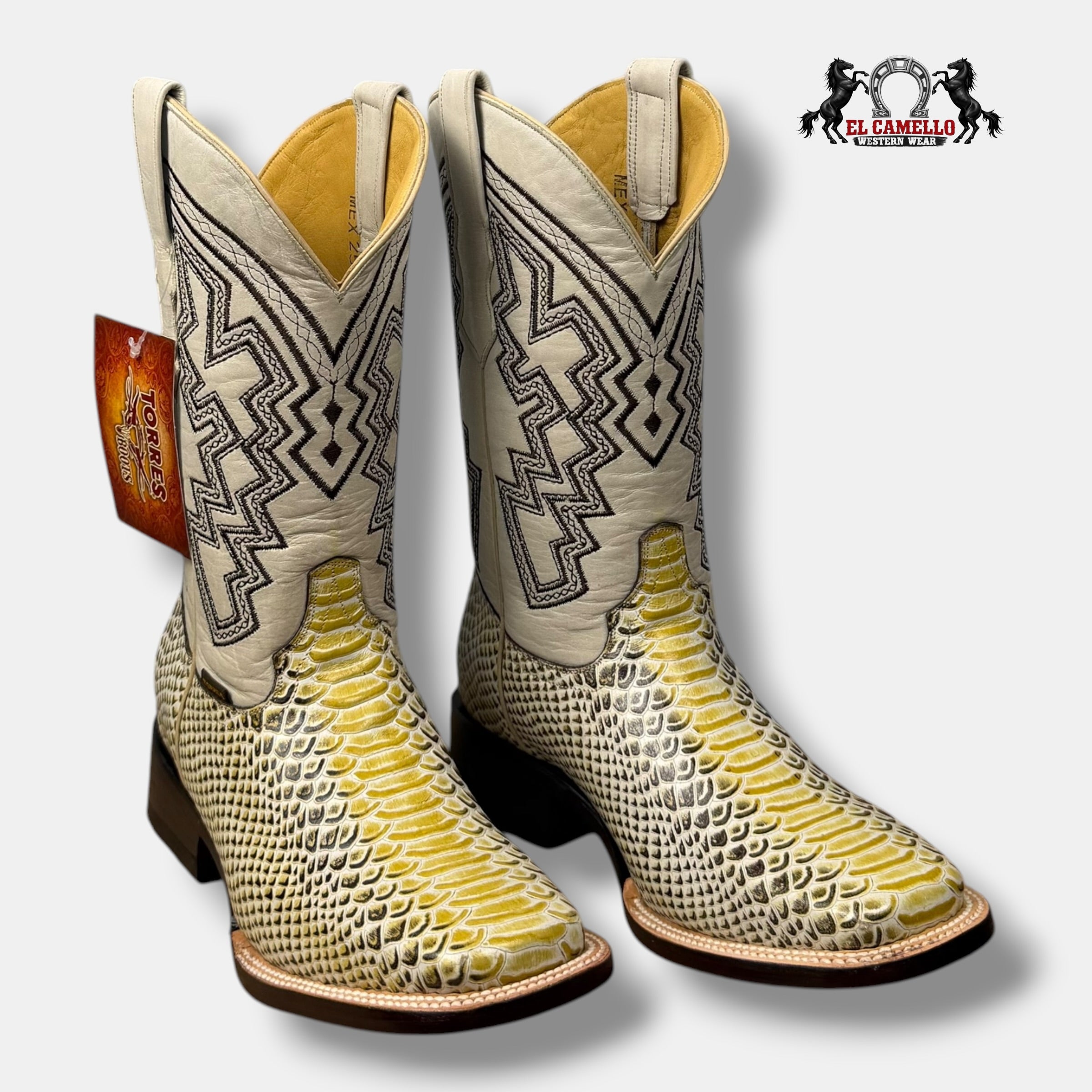Python Grabado Natural Torres Boots TBRCC153
