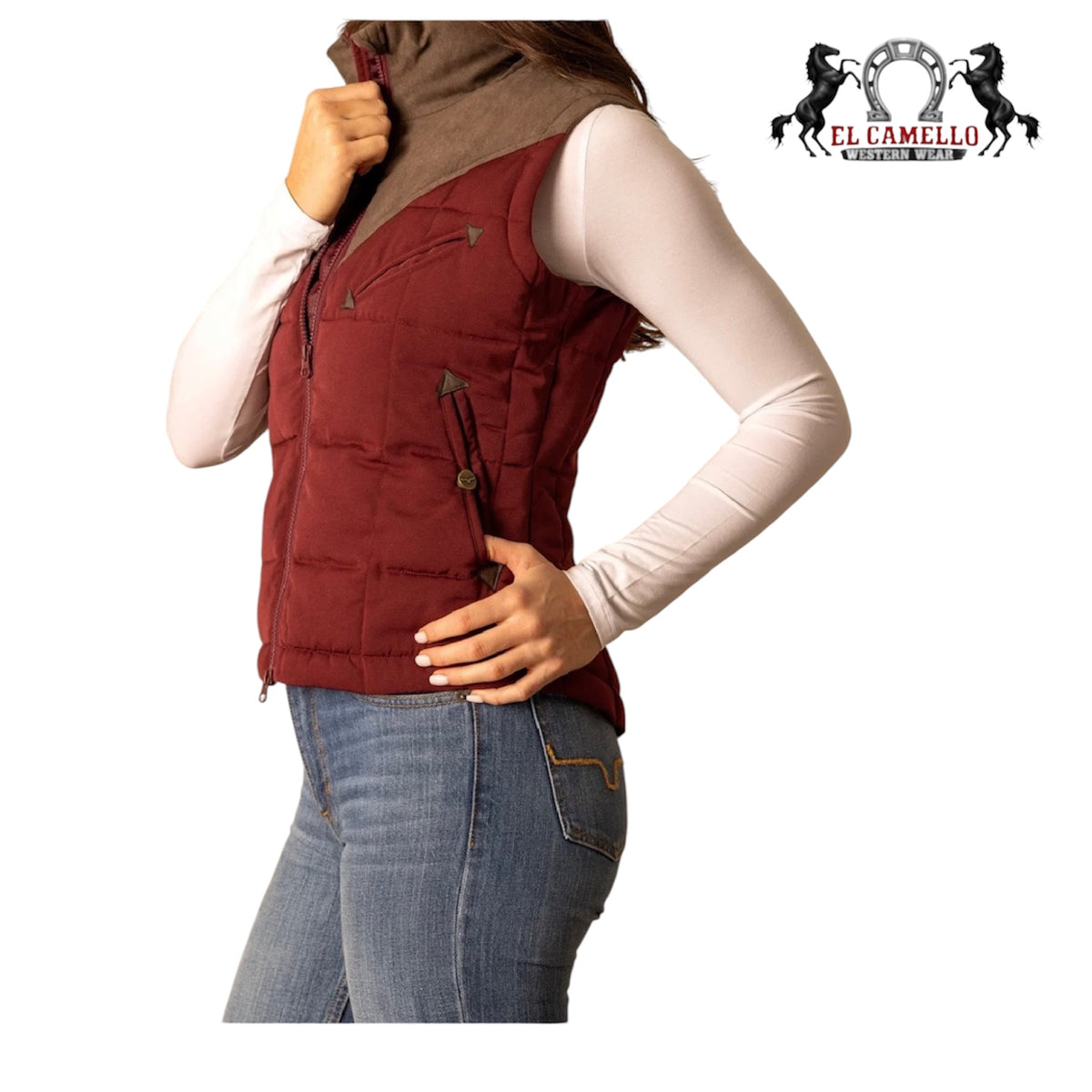 KIMES RANCH LENORA BURNT RED VEST