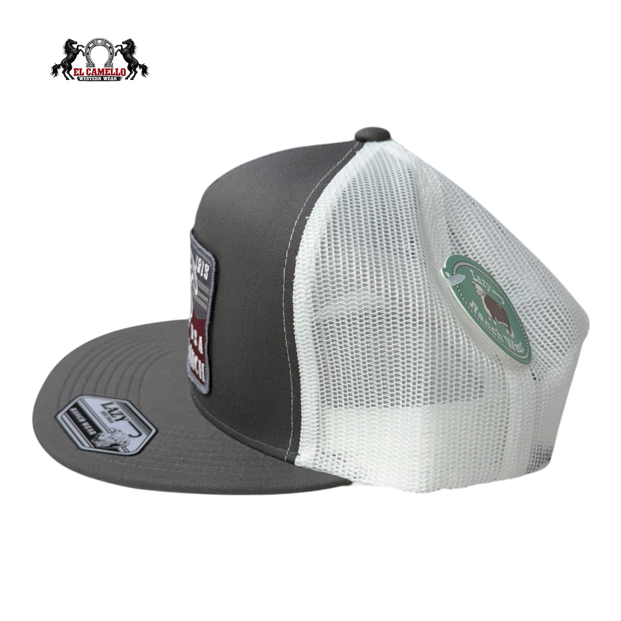 Lazy J Ranch Lazy Ranch TX USA Snapback – Grey / White