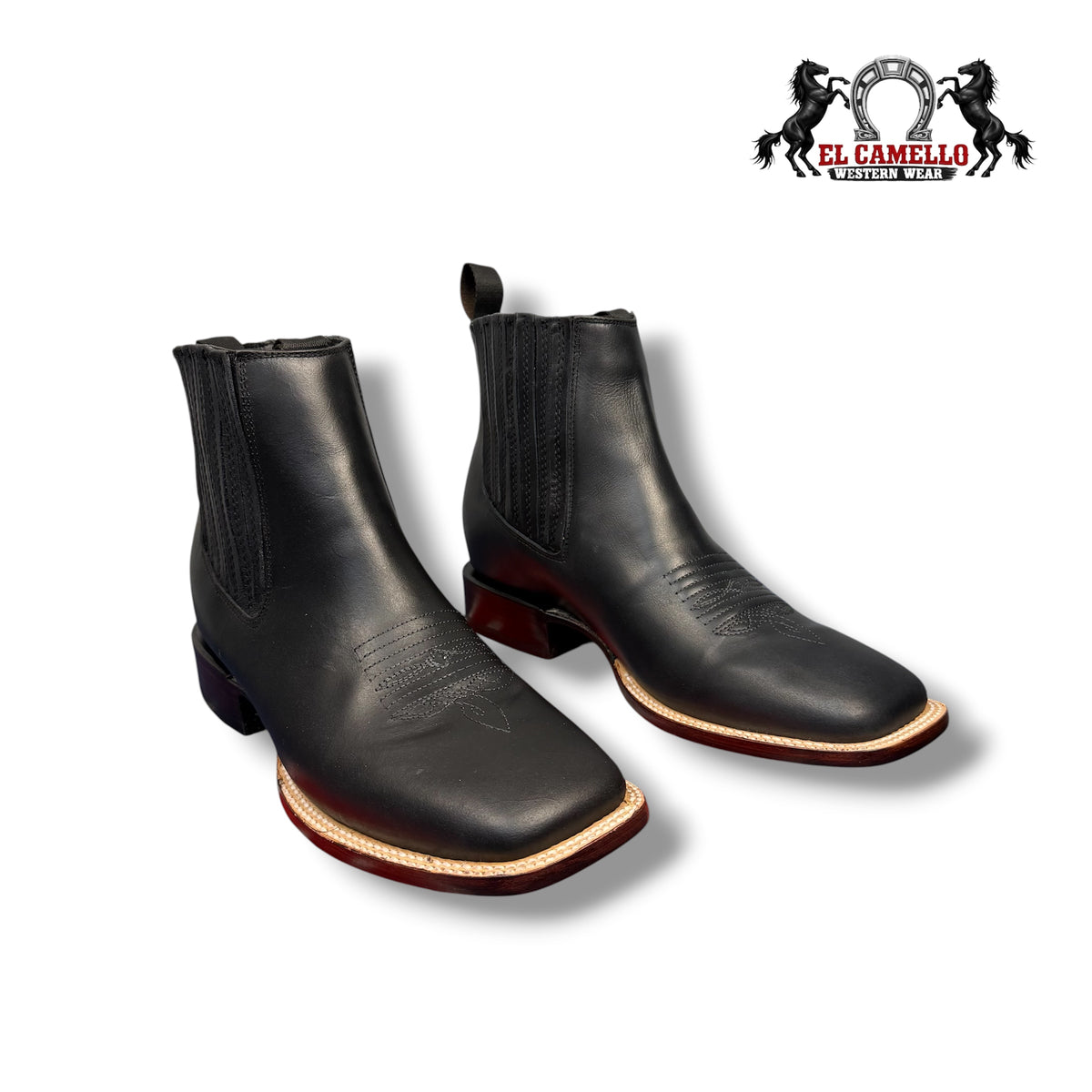 Texas Town Botín Pull Up Negro – TTBM4140