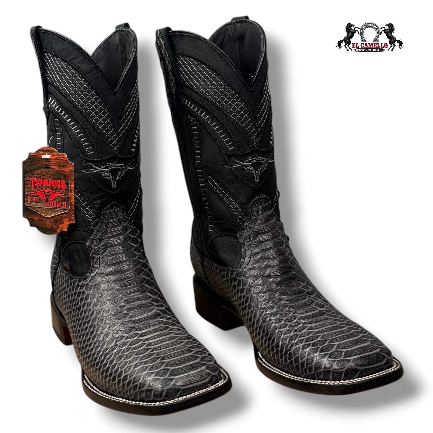 Python Bicolor Negro Torres Boots TBRCC179