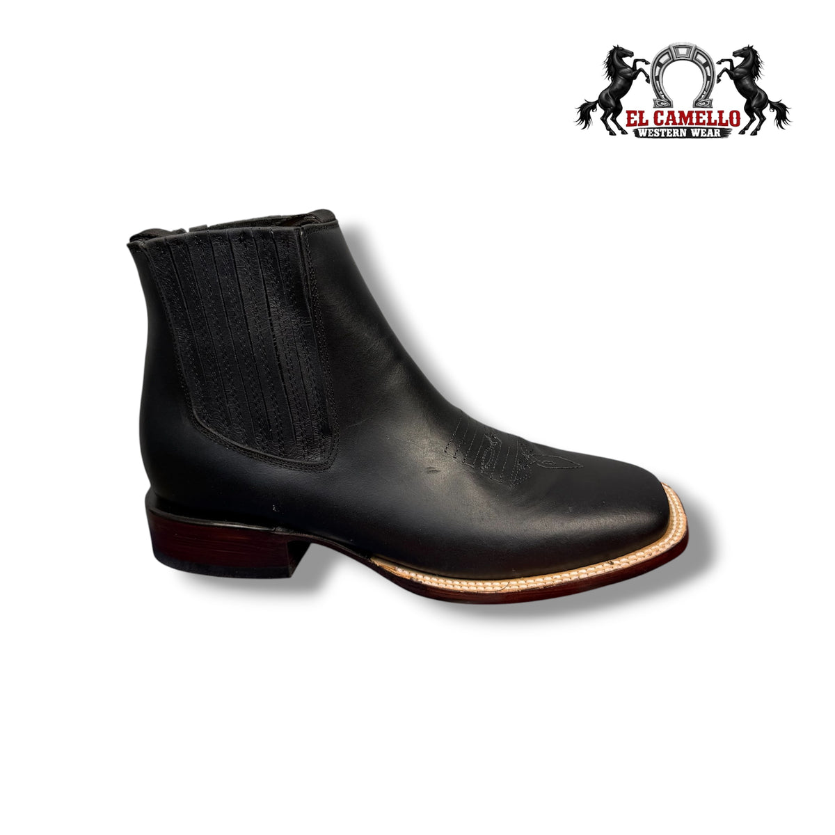 Texas Town Botín Pull Up Negro – TTBM4140